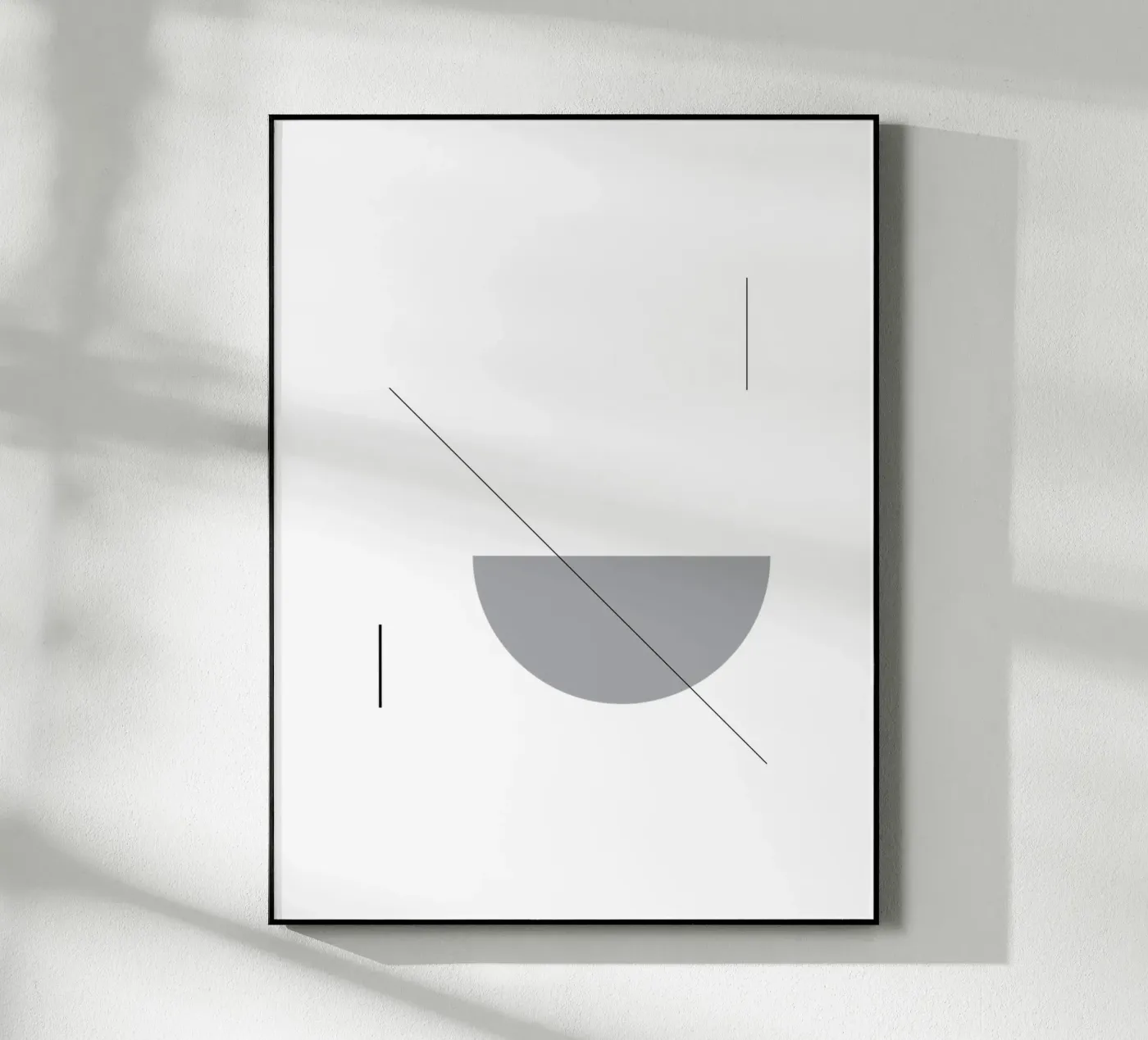 Black & White 02 acrylic glass by KHouse Studio