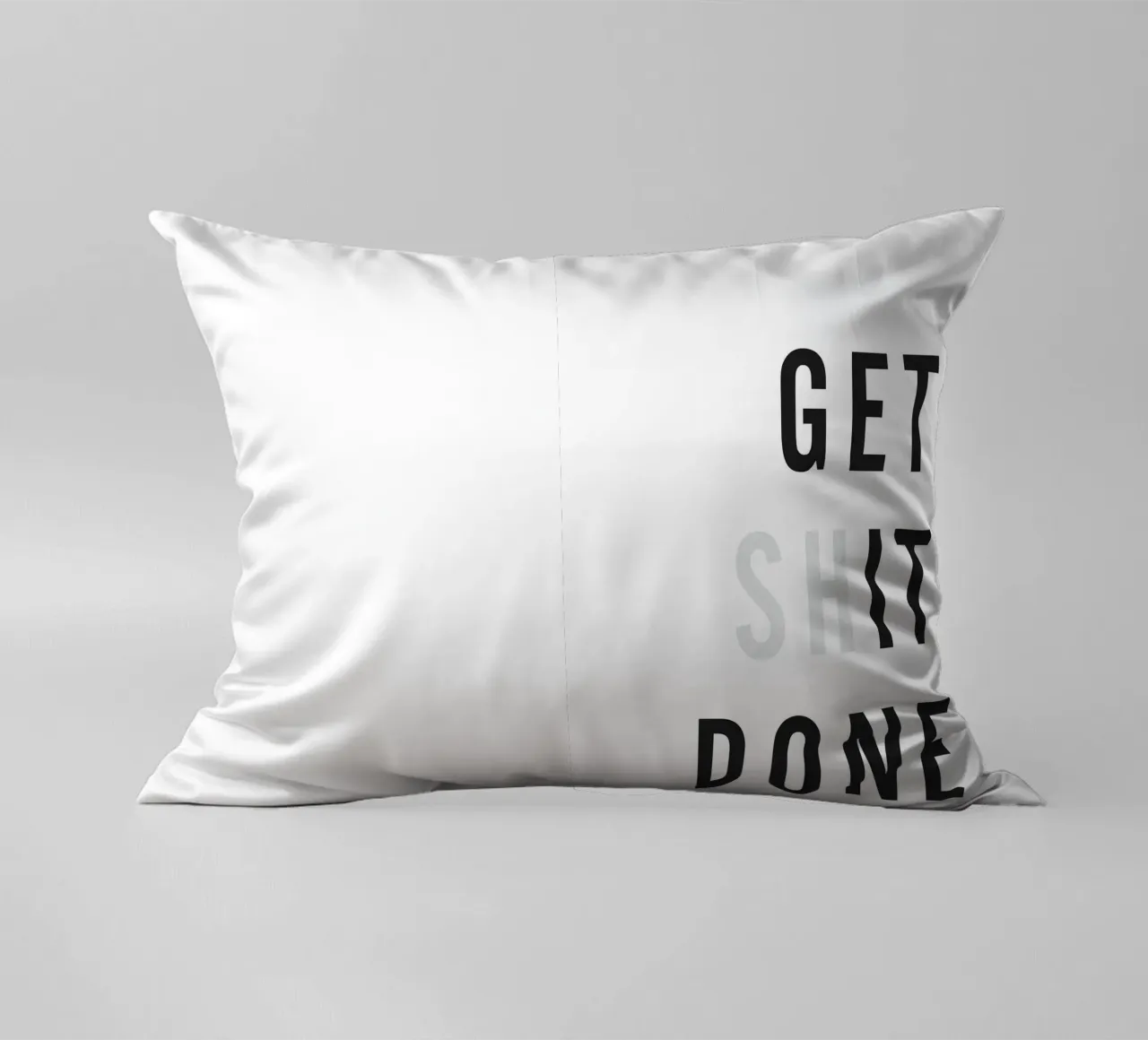 Motivational slogan "Get Shit Done" - Modern wall art decorative cushion by Whole©