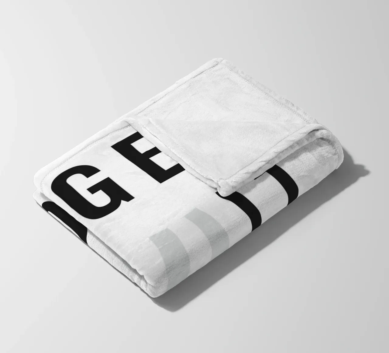 Motivational slogan "Get Shit Done" - Modern wall art fleece blanket by Whole©