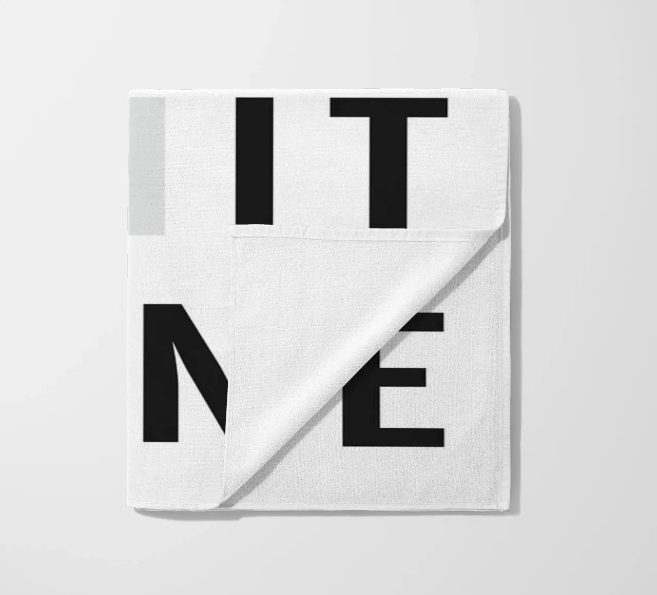 Motivational slogan "Get Shit Done" - Modern wall art beach towel by Whole©