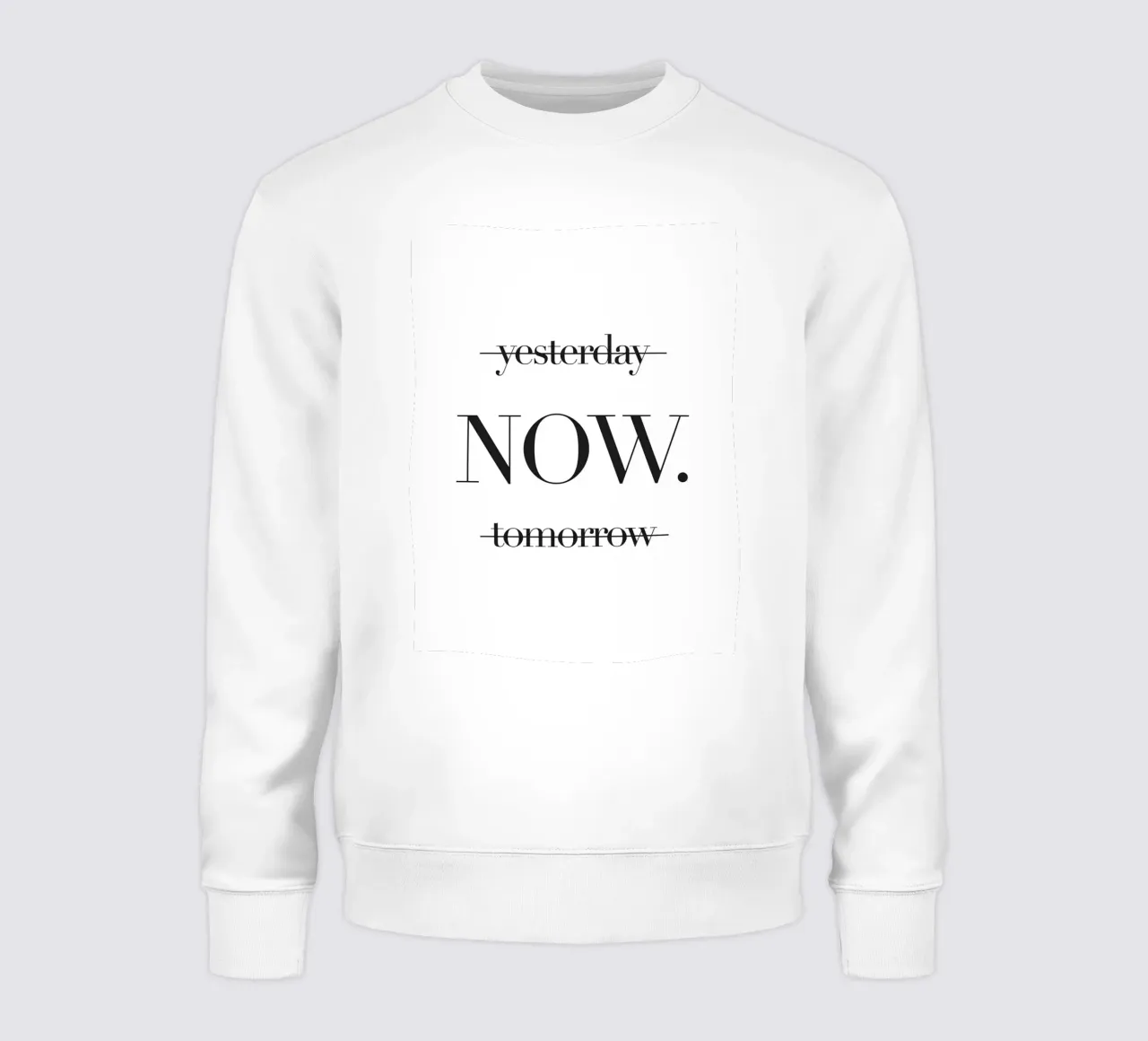 Vivere ora - Design motivazionale minimalista felpa da Whole©