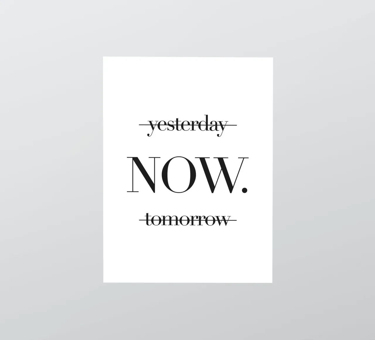 Jetzt leben – Minimalistisches Motivationsdesign Sticker von Whole©