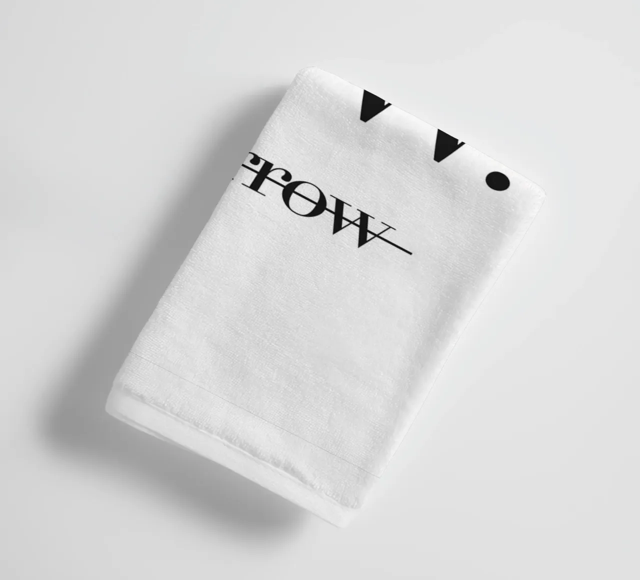 Live now - Minimalist motivational design towel by Whole©