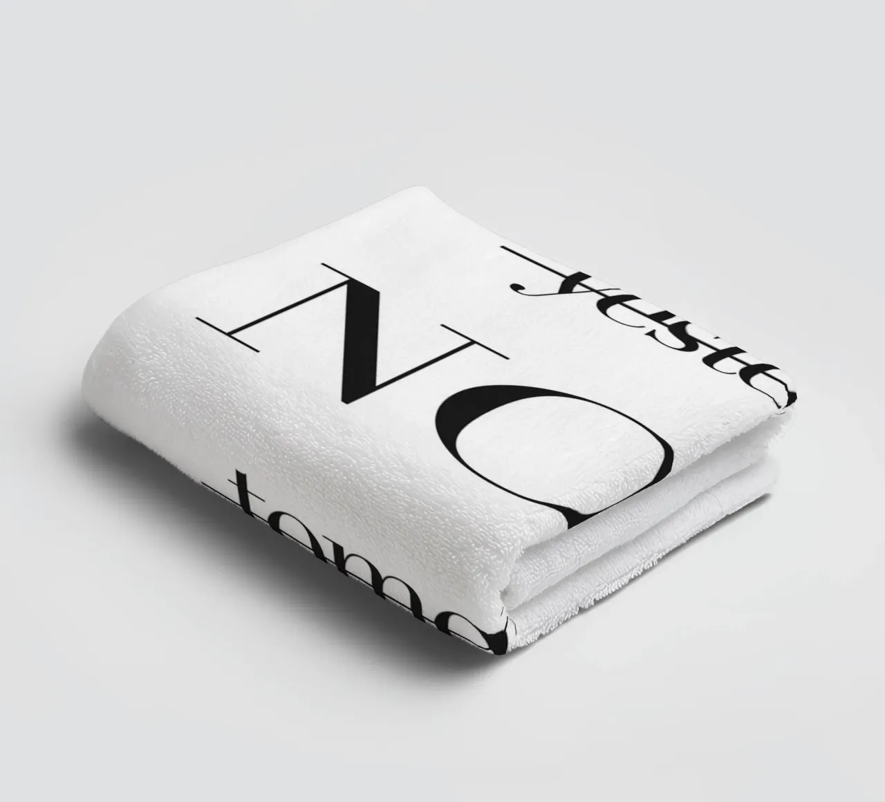 Live now - Minimalist motivational design towel by Whole©