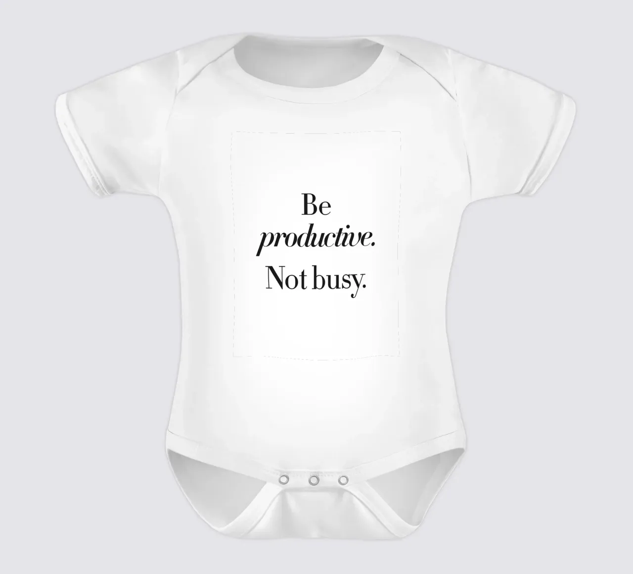 Design della produttività - Slogan minimalista body neonato maniche corte da Whole©