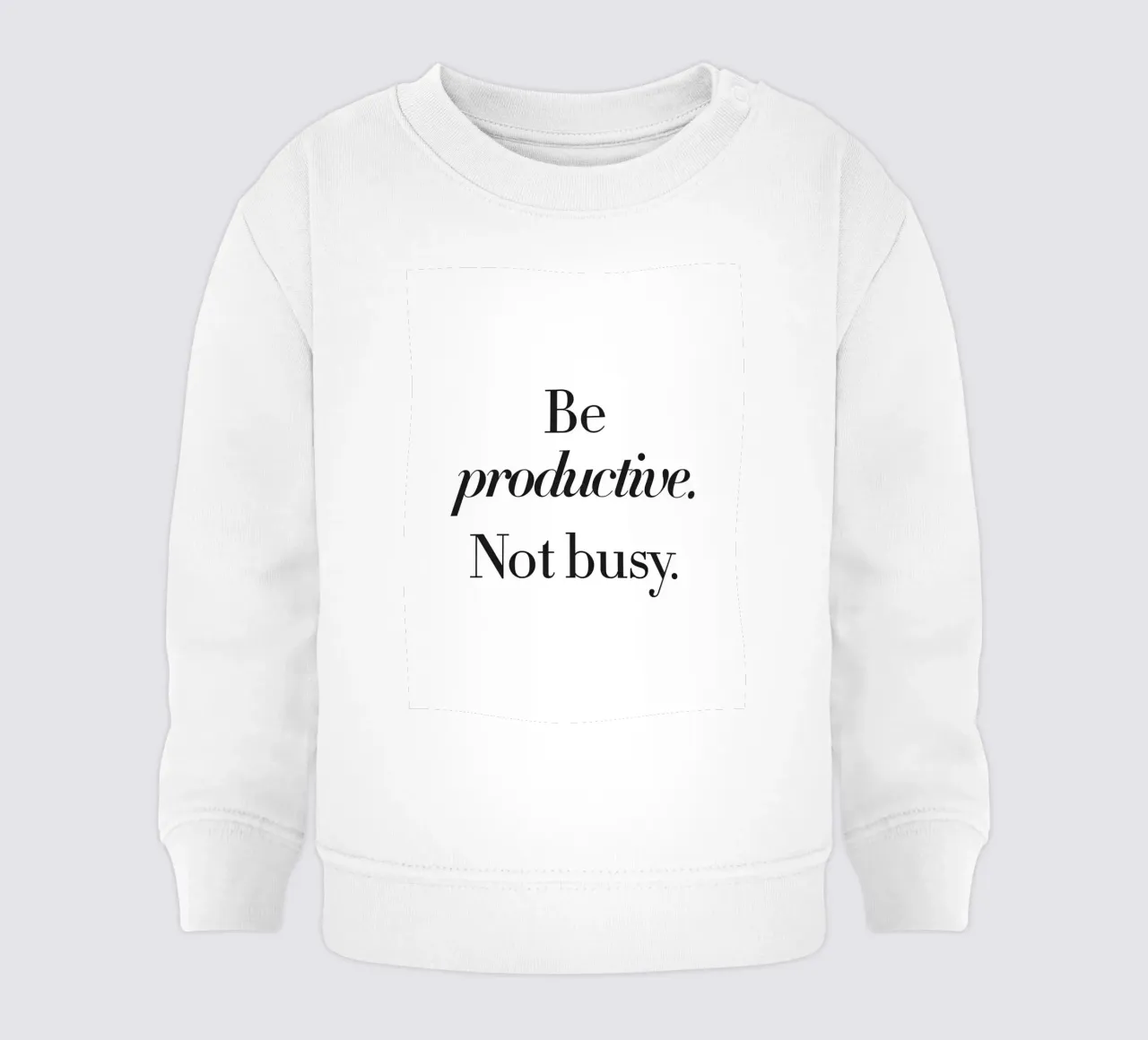 Design della produttività - Slogan minimalista felpa neonato da Whole©