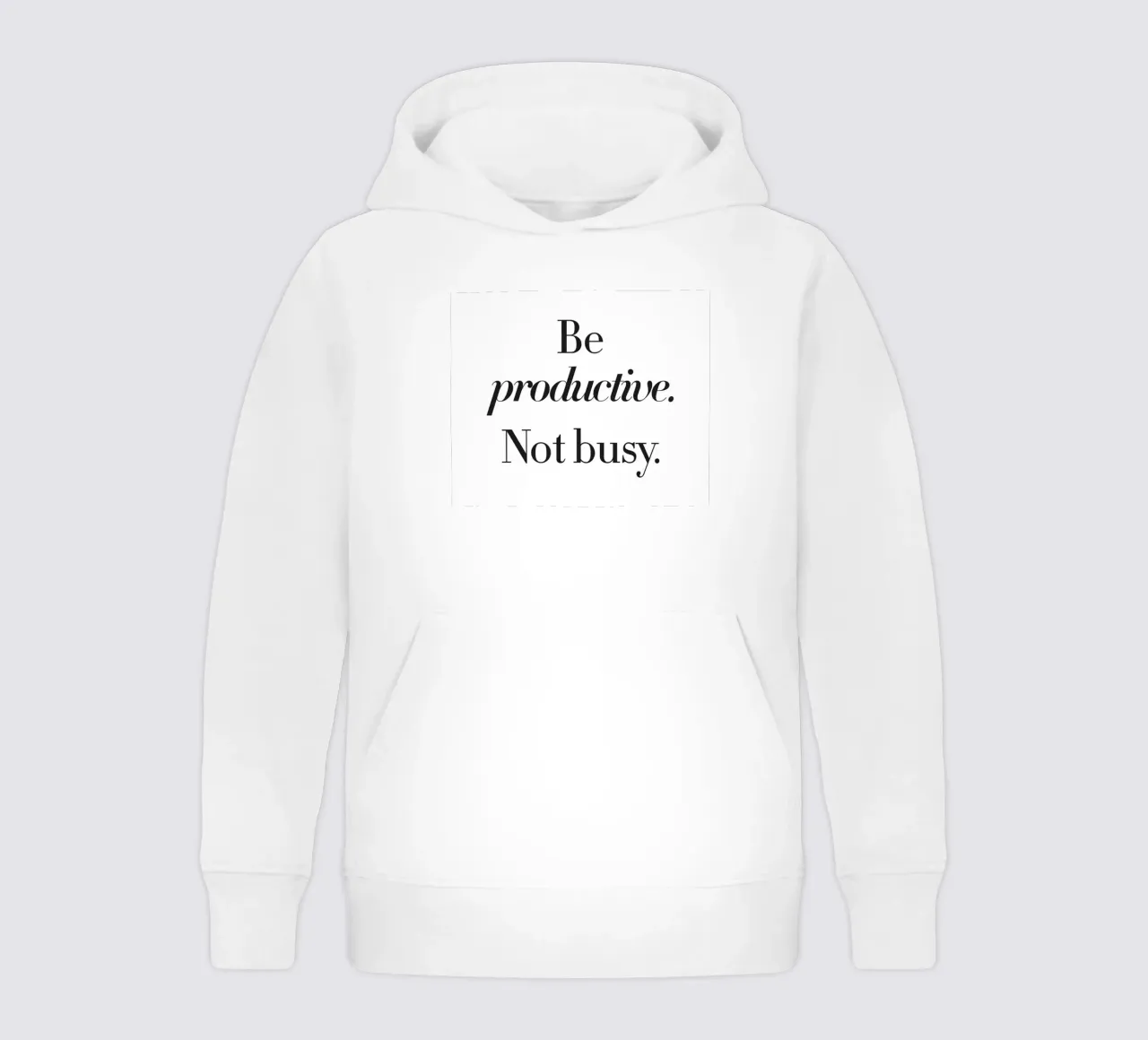 Design della produttività - Slogan minimalista felpa bambino con cappuccio da Whole©