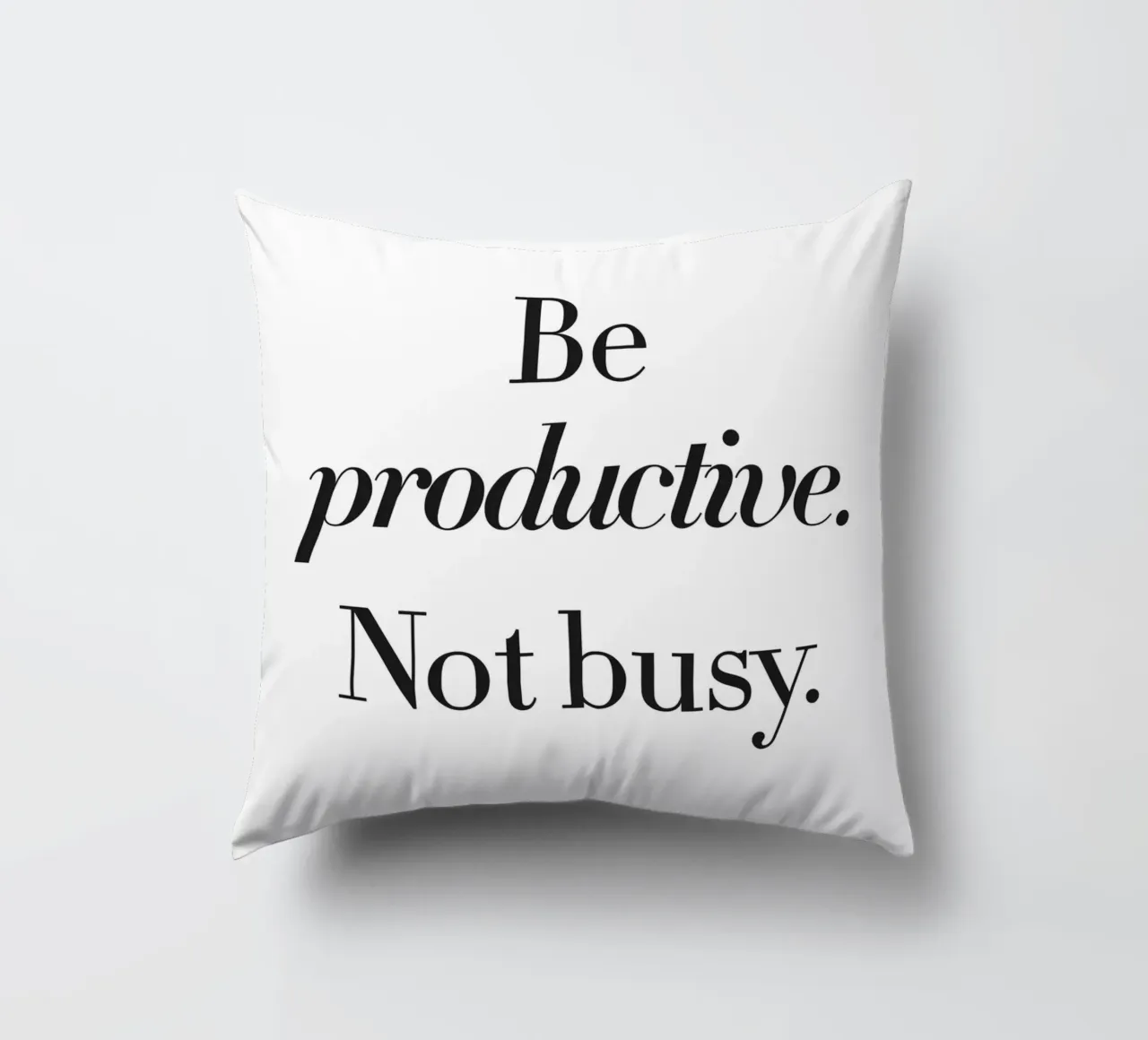 Design della produttività - Slogan minimalista cuscino da Whole©
