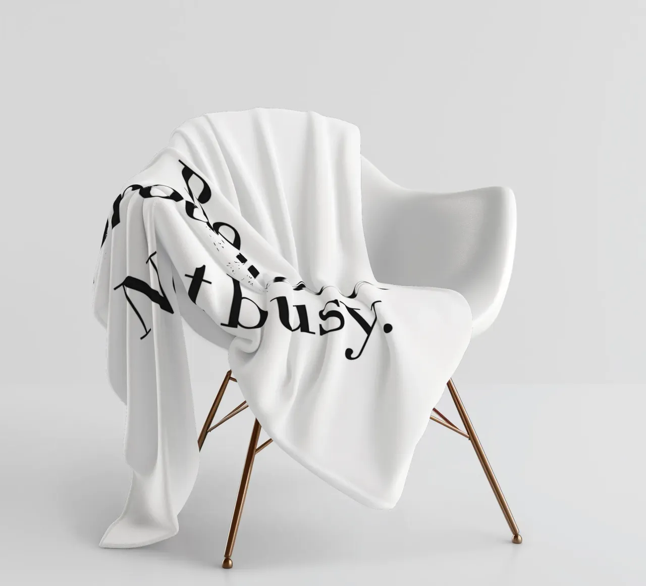 Design della produttività - Slogan minimalista coperta in pile da Whole©