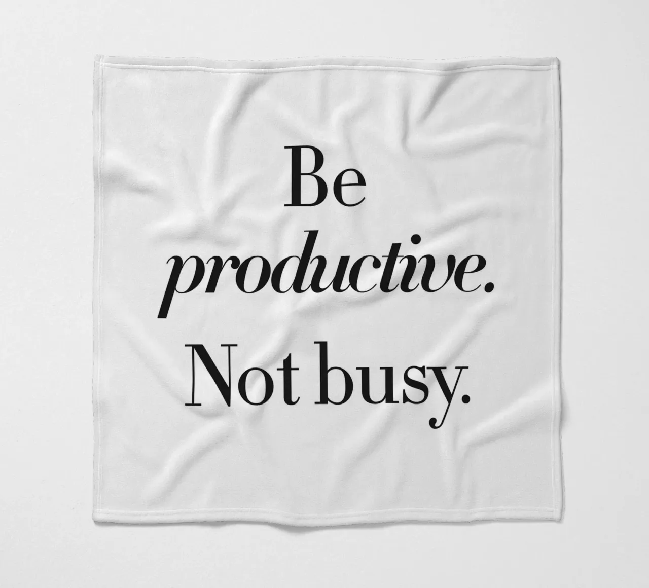 Design della produttività - Slogan minimalista coperta in pile da Whole©