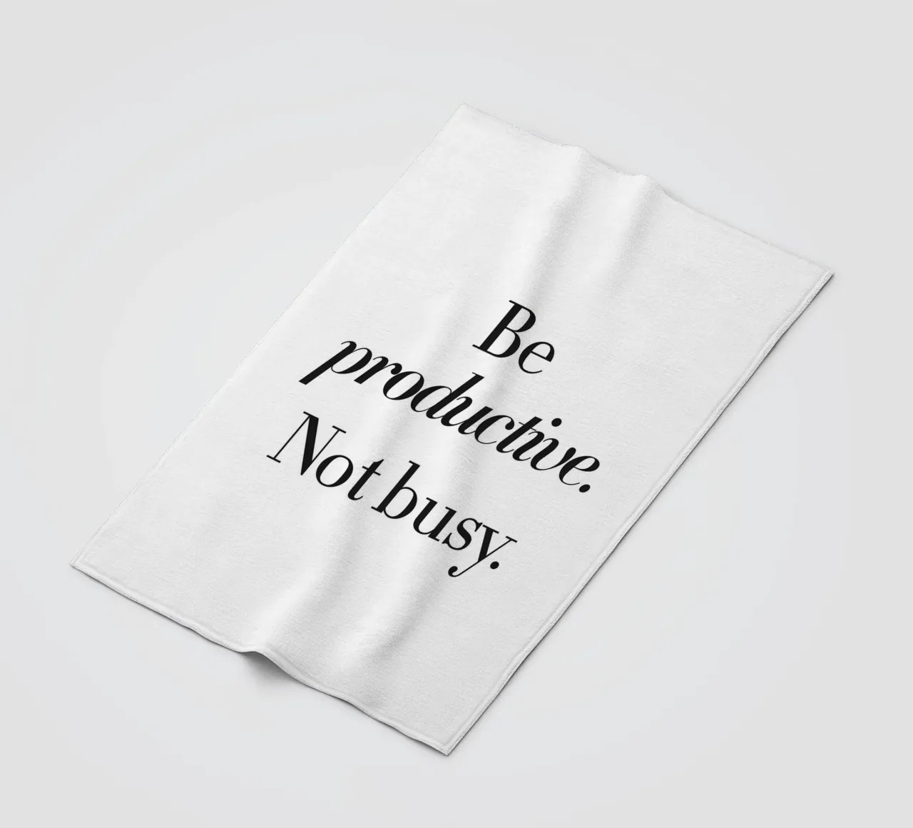 Design della produttività - Slogan minimalista coperta in pile da Whole©