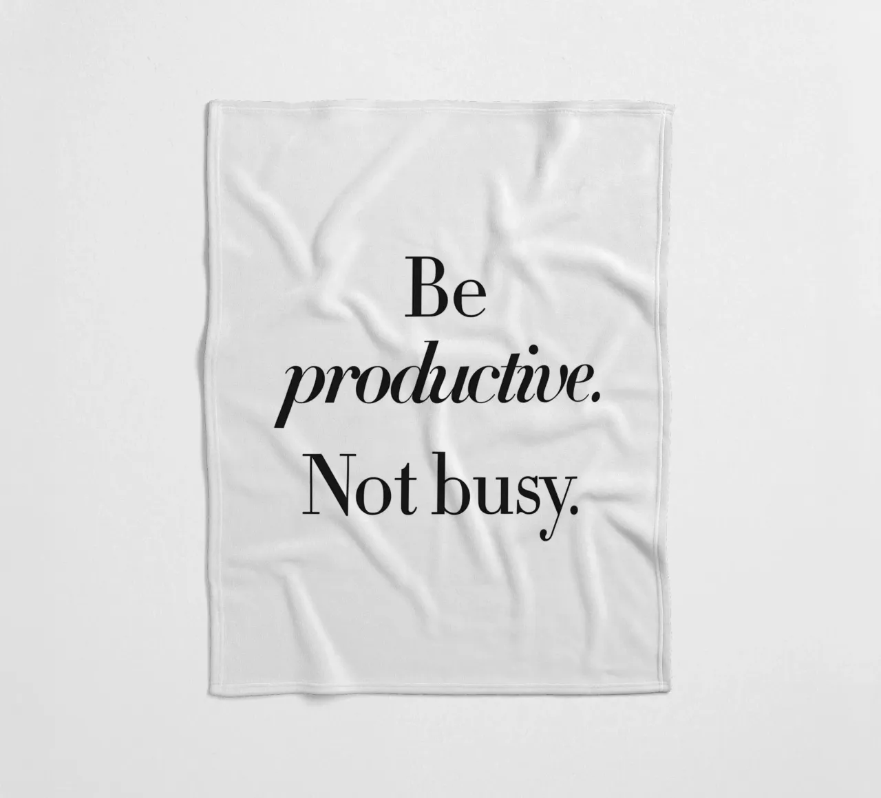 Design della produttività - Slogan minimalista coperta in pile da Whole©
