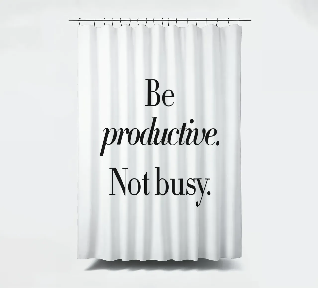 Design della produttività - Slogan minimalista tenda da doccia da Whole©