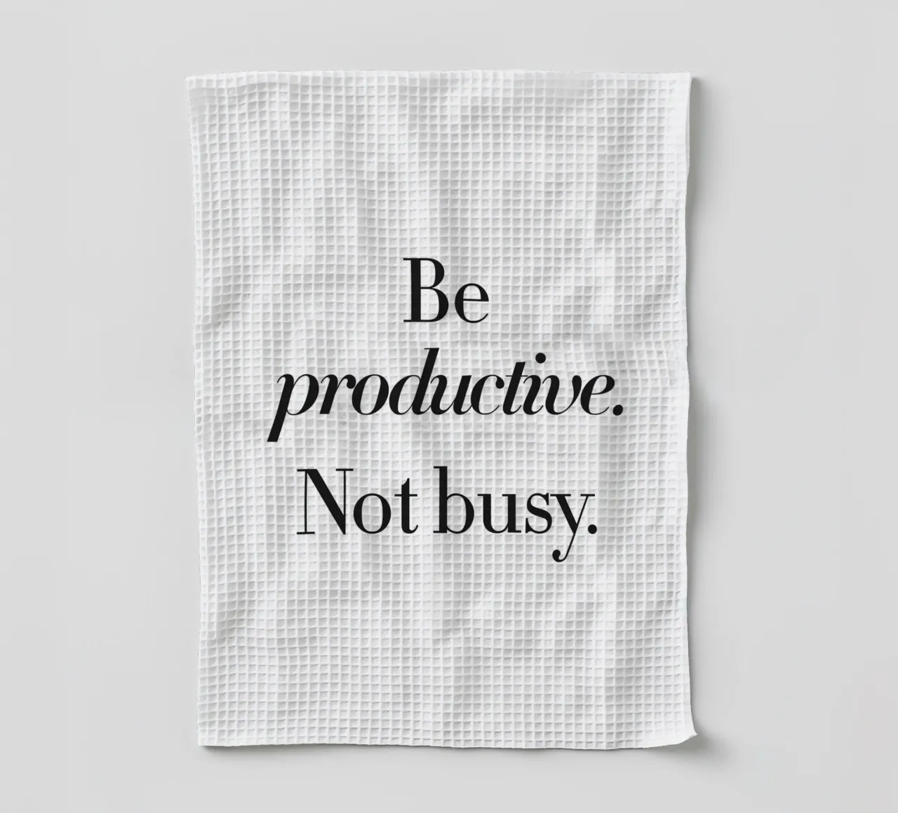 Design della produttività - Slogan minimalista canovaccio da cucina da Whole©