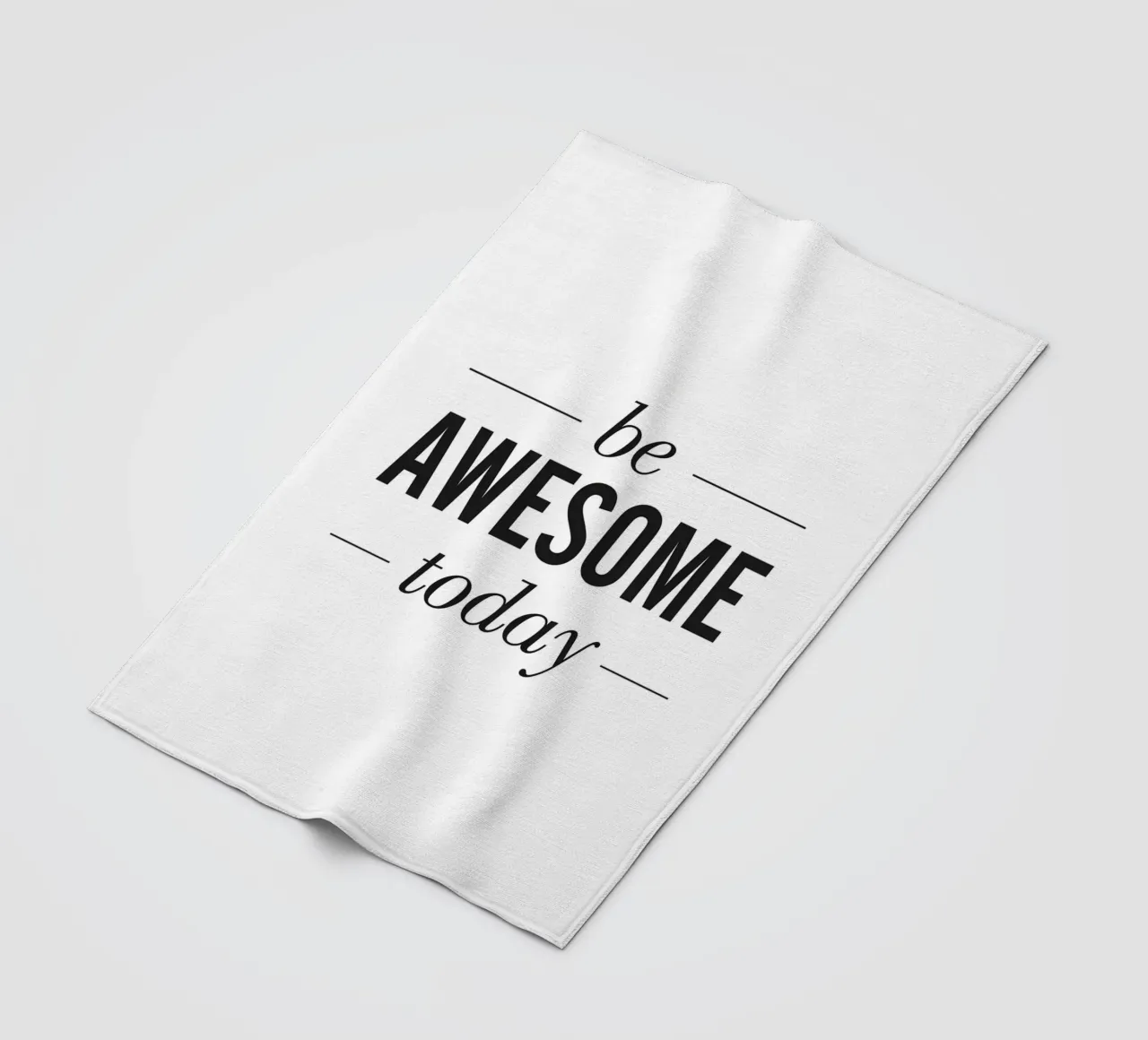 Inspirierende Motivation – Be Awesome Today Fleecedecke von Whole©