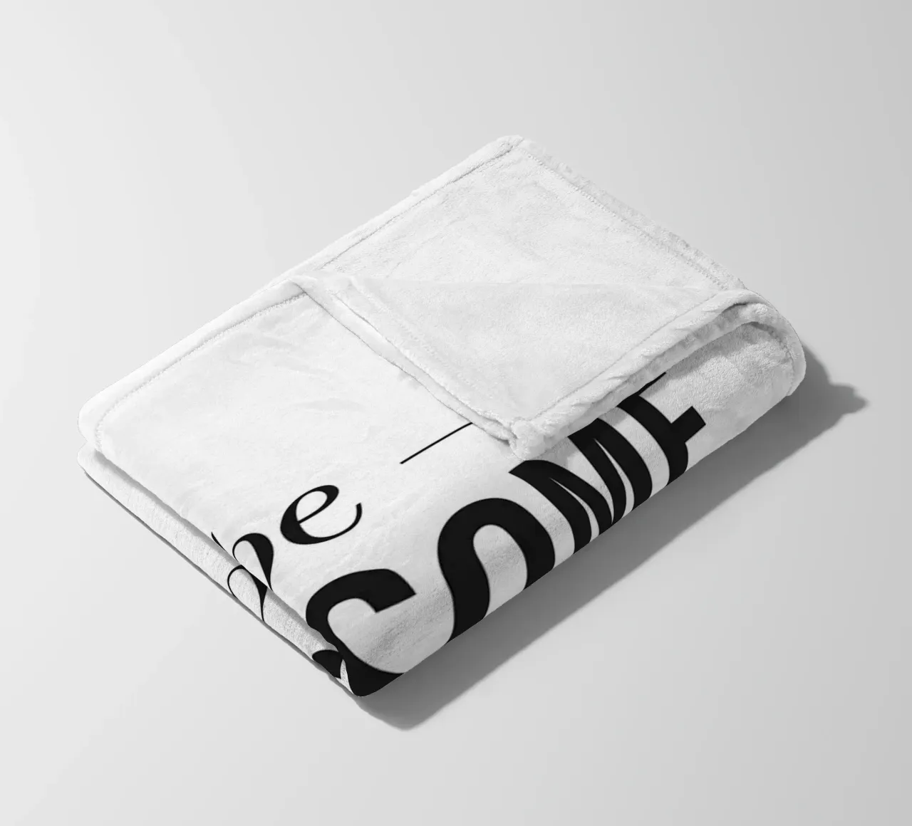 Inspirierende Motivation – Be Awesome Today Fleecedecke von Whole©