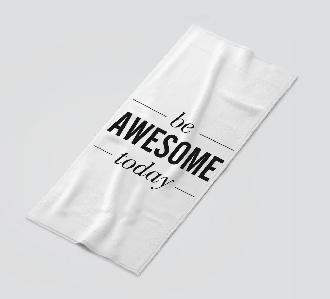 Inspiring motivation - Be Awesome Today beach towel by Whole©