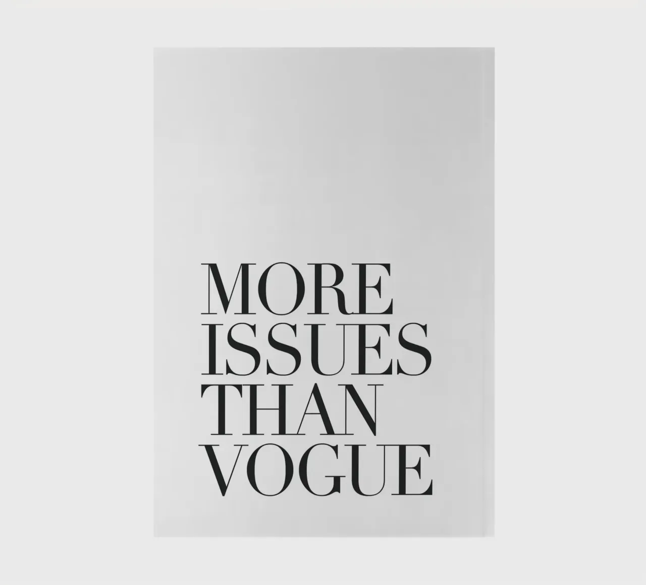 Più problemi di Vogue - Umorismo tipografico diario da Whole©
