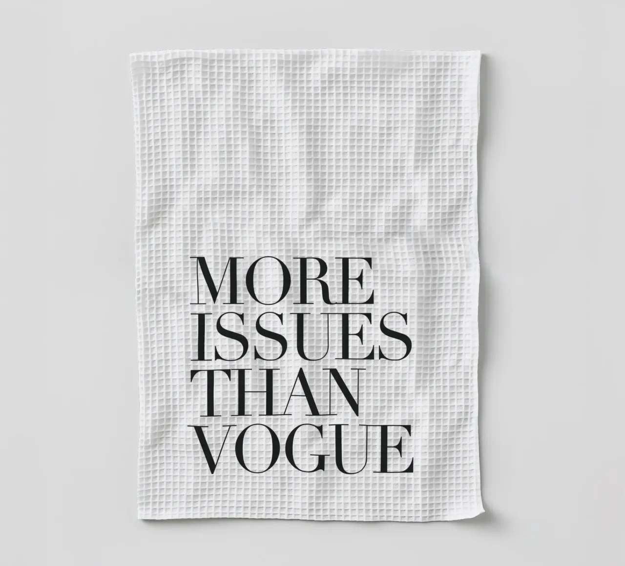 Più problemi di Vogue - Umorismo tipografico canovaccio da cucina da Whole©