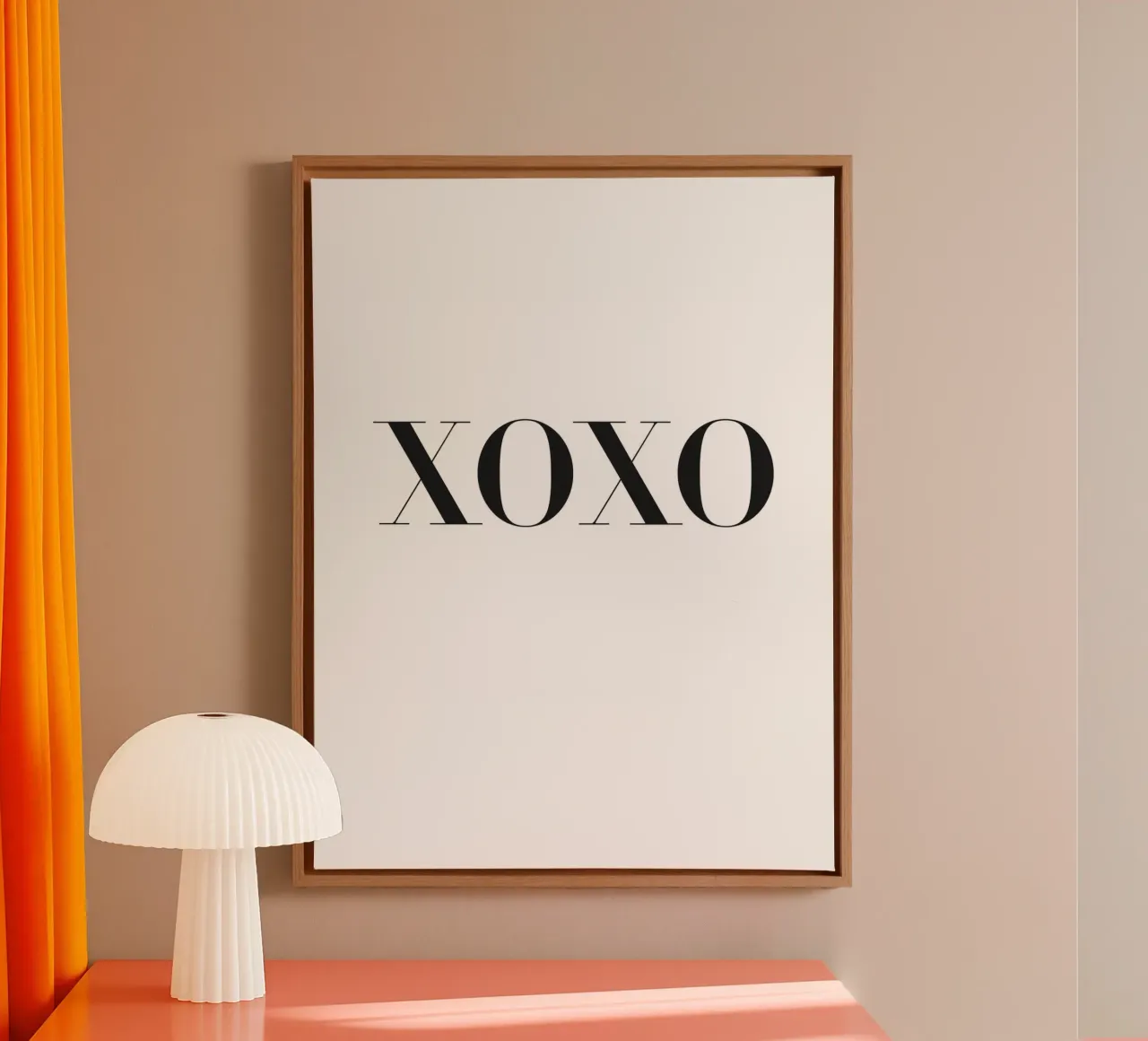 XOXO - Minimalist love canvas by Whole©