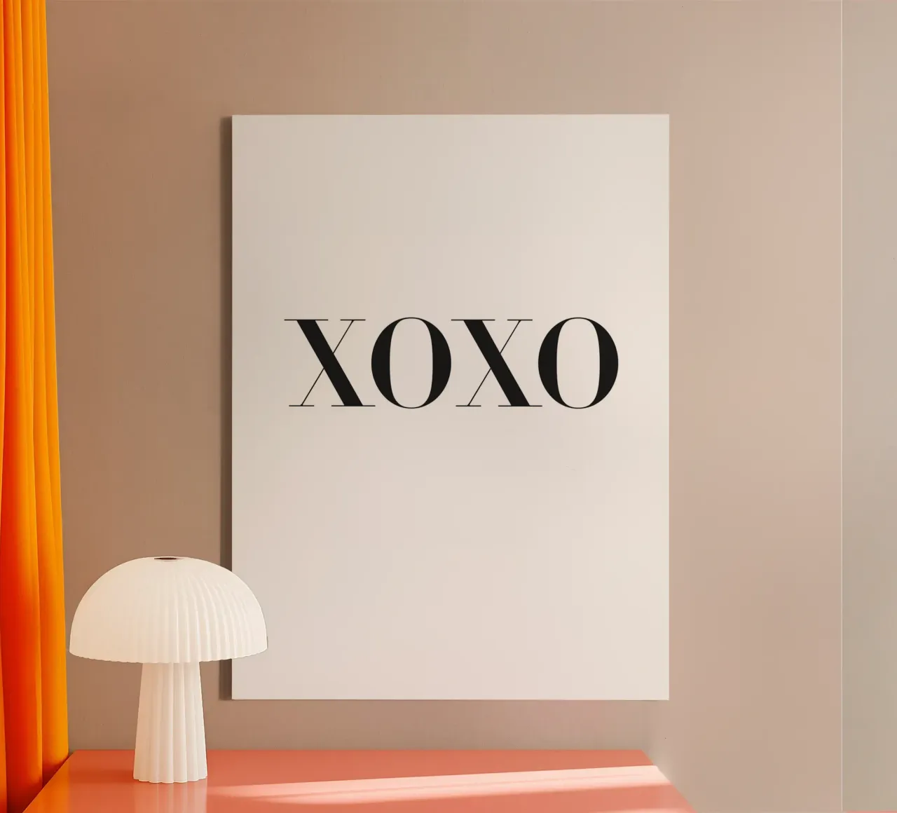 XOXO - Minimalist love canvas by Whole©