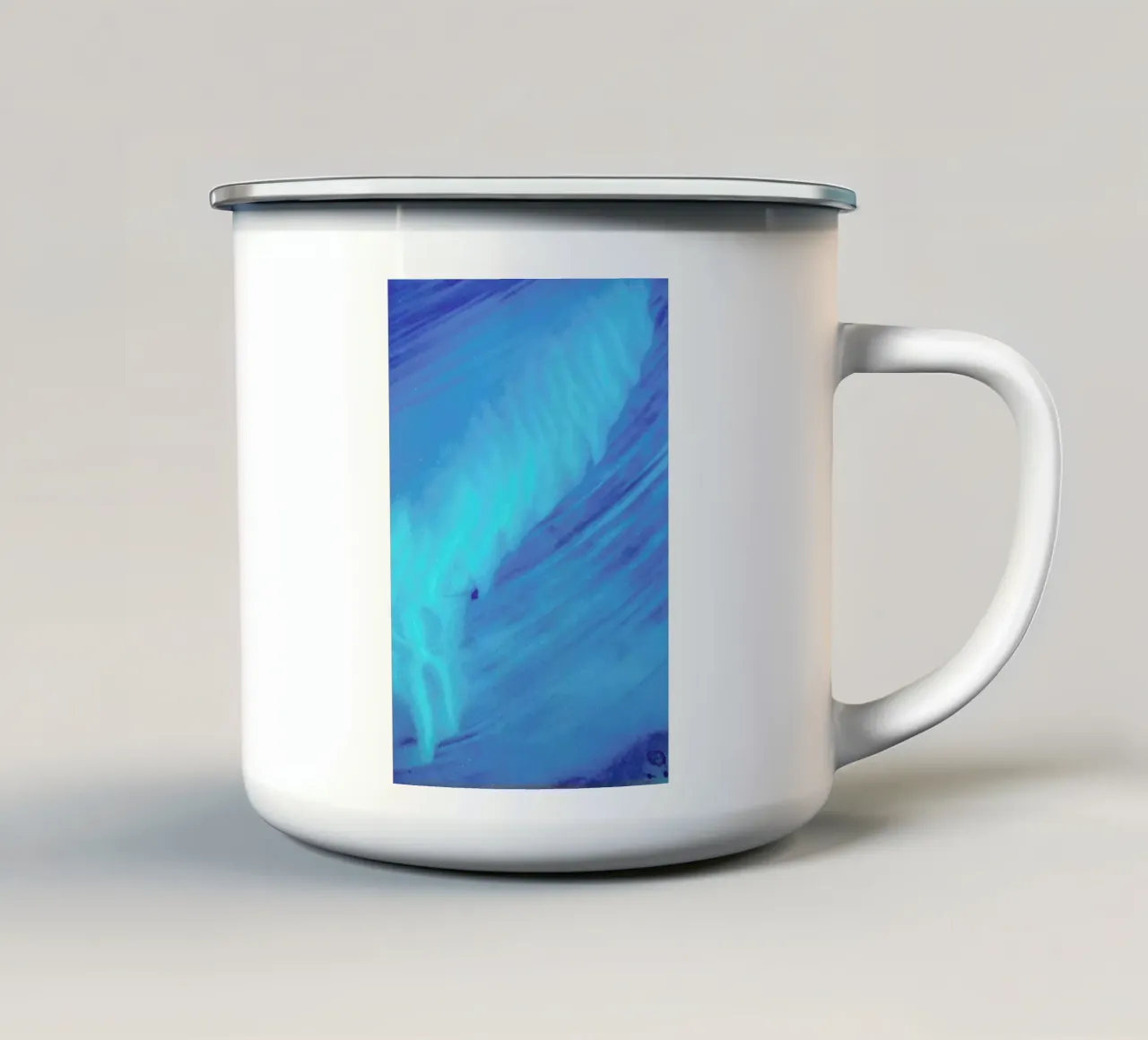 Shark Bay 4 tazza in smalto da Simon Butterworth