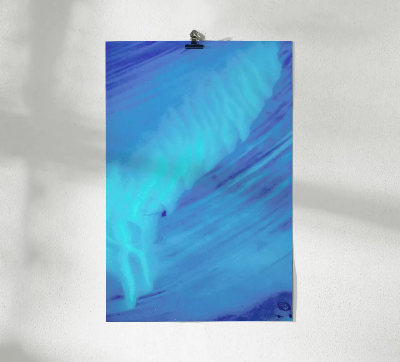 Shark Bay 4 poster avec cadre en aluminium de Simon Butterworth