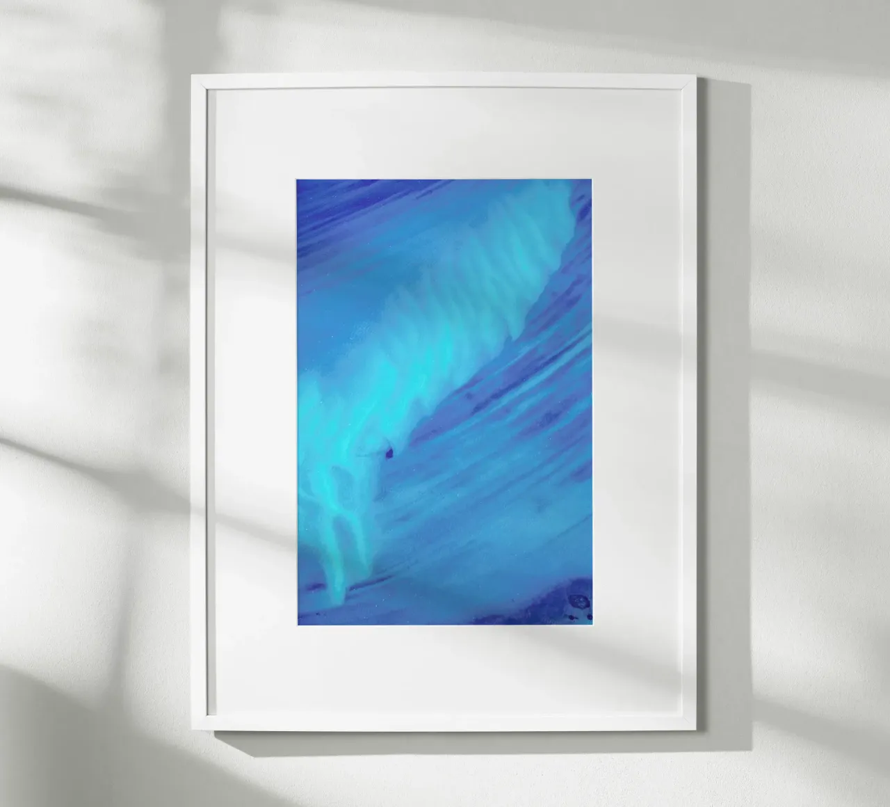 Shark Bay 4 poster avec cadre en aluminium de Simon Butterworth