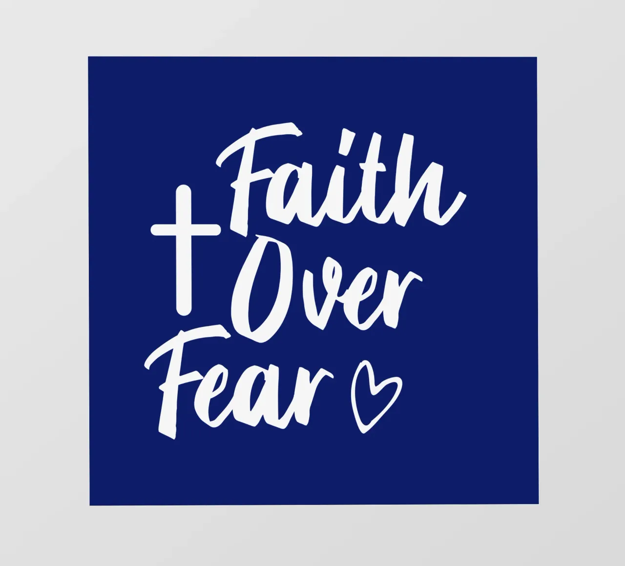 Faith over fear telo in pvc da happieeagle