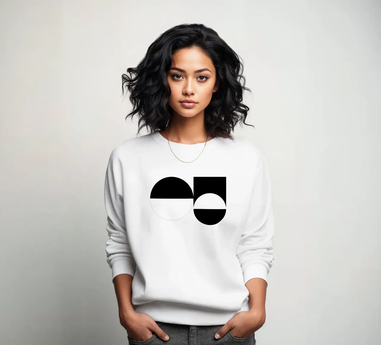 Black & White 03 sweatshirt by KHouse Studio