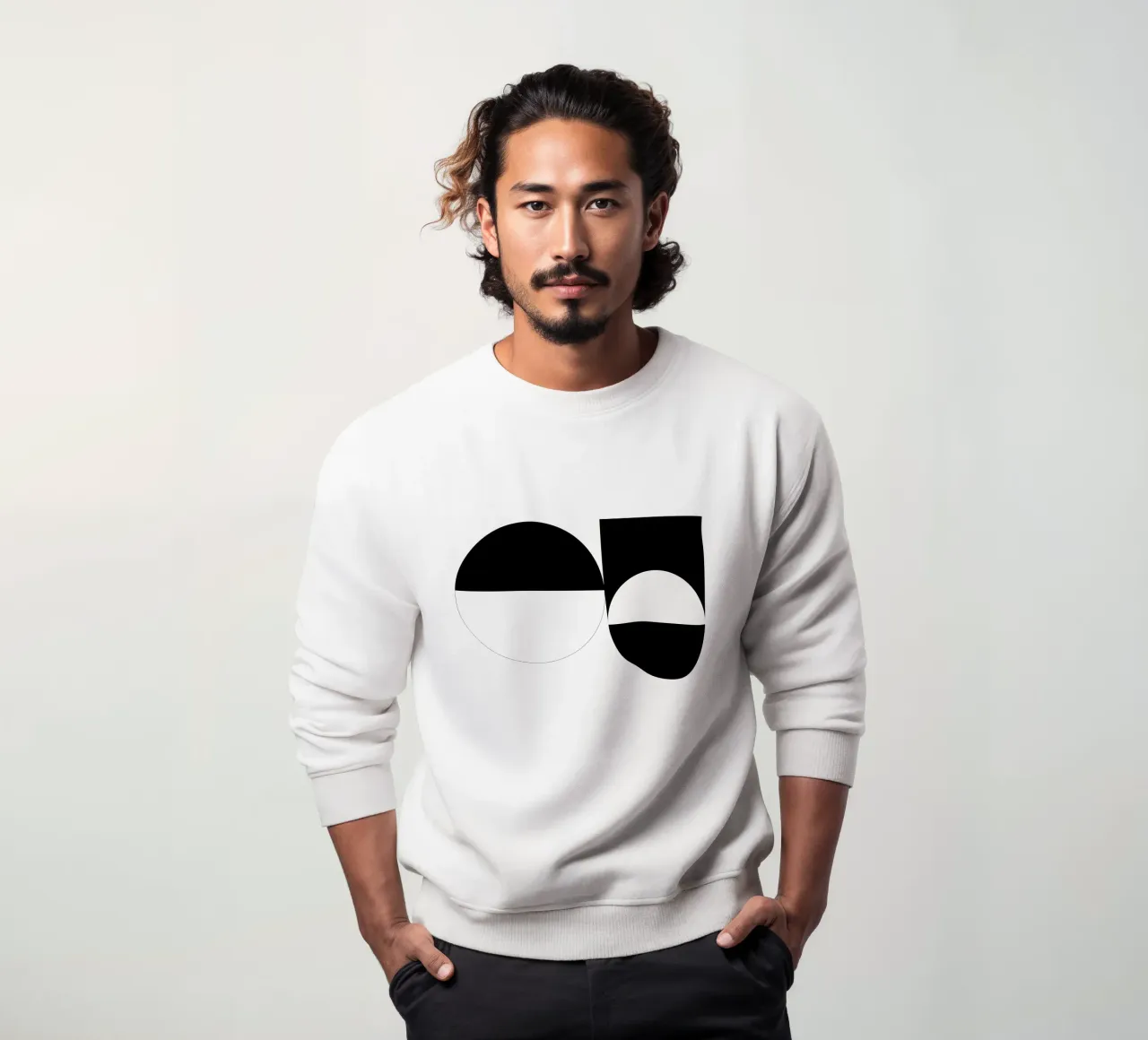 Black & White 03 sweatshirt by KHouse Studio