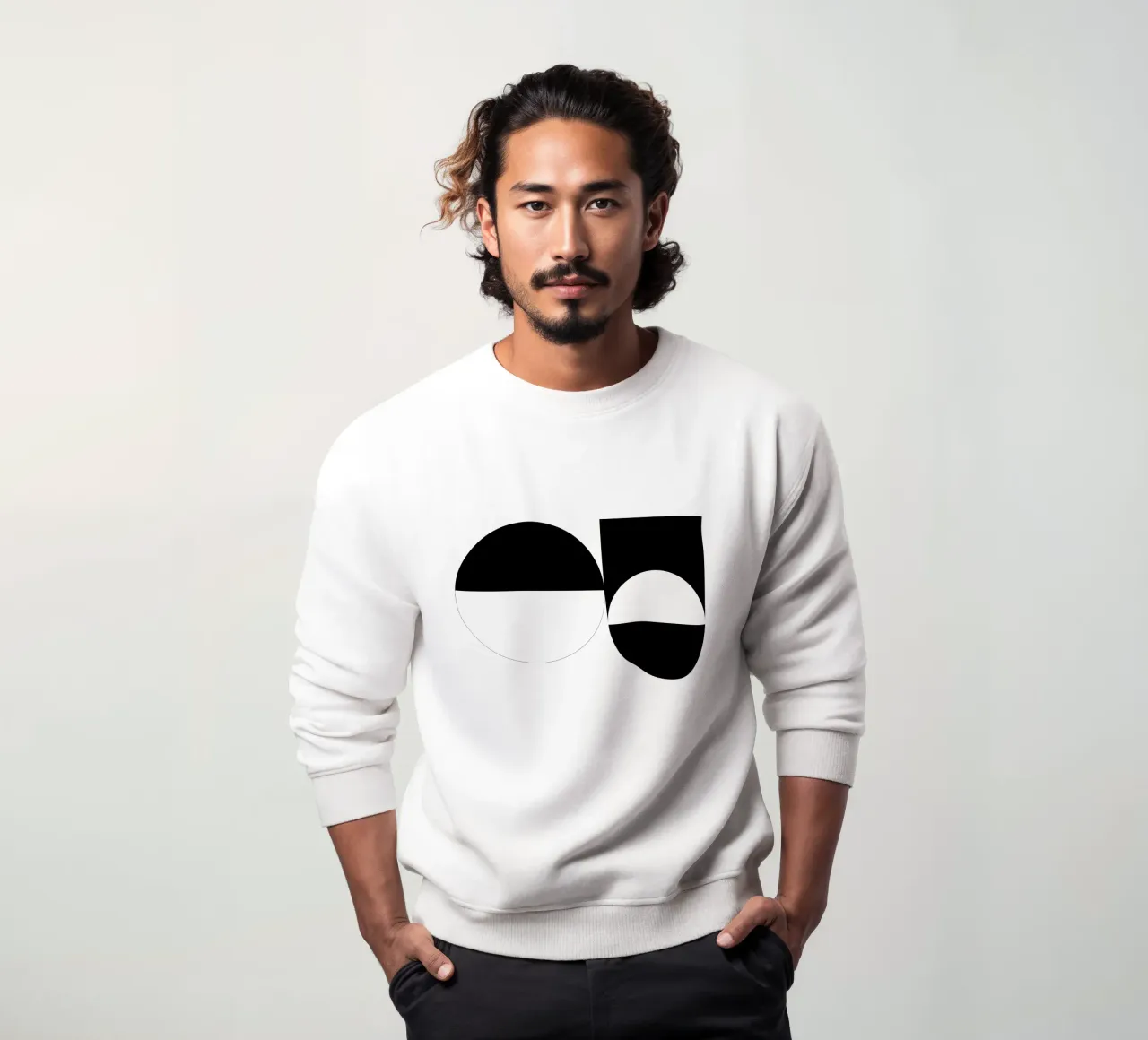 Noir et blanc 03 sweat de KHouse Studio