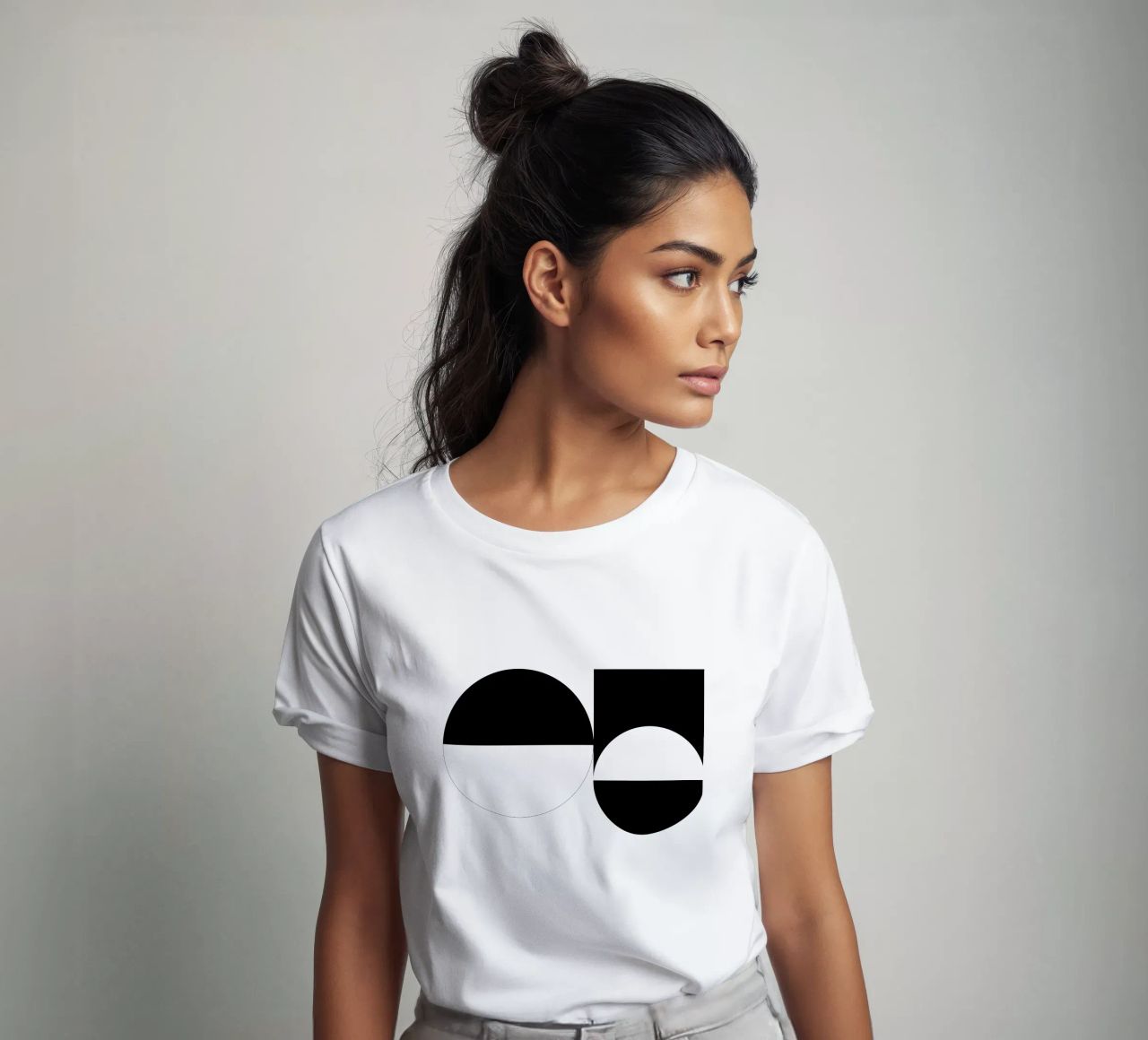 Bianco e nero 03 t-shirt da KHouse Studio
