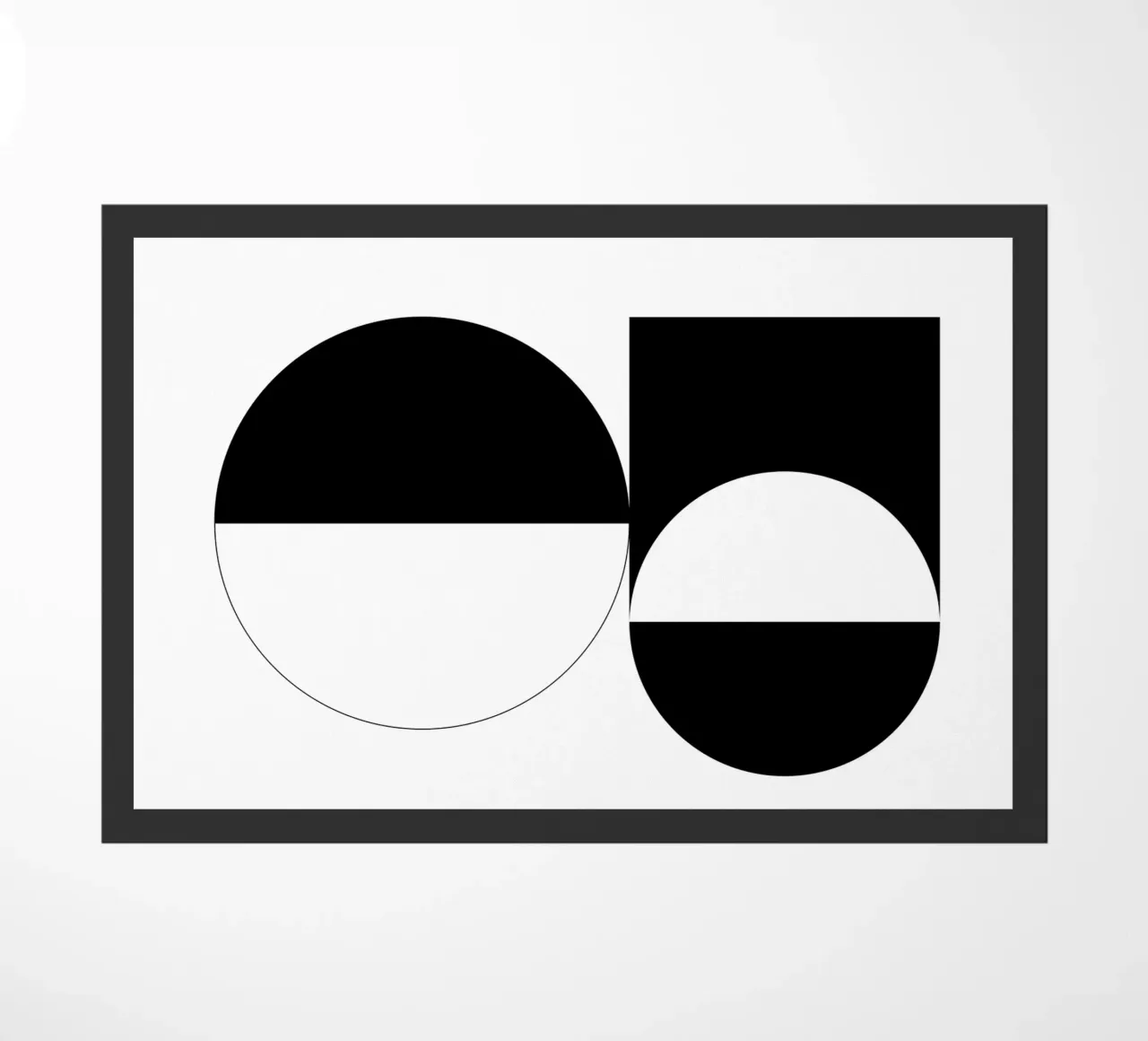 Black & White 03 doormat by KHouse Studio