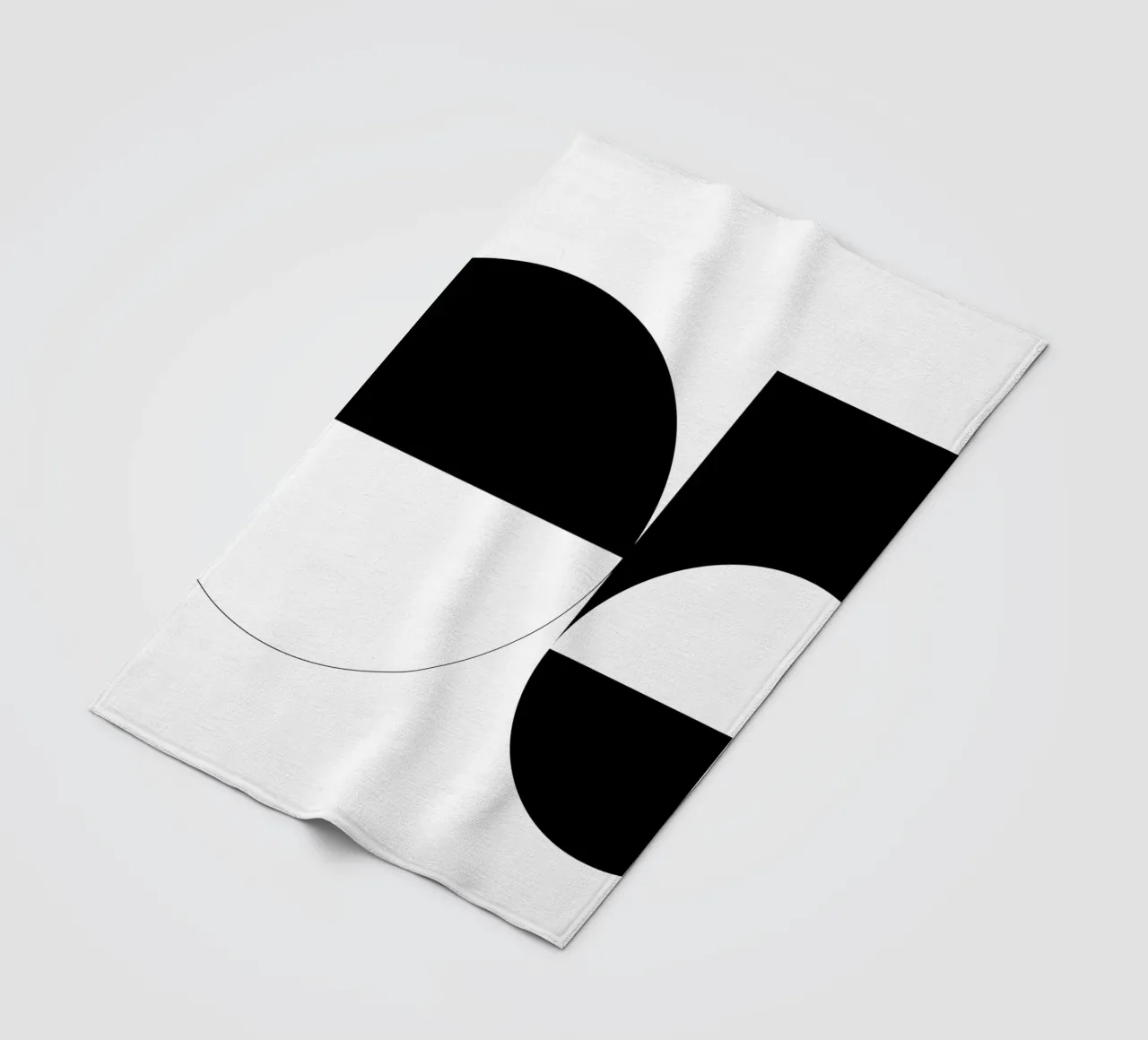 Bianco e nero 03 coperta in pile da KHouse Studio