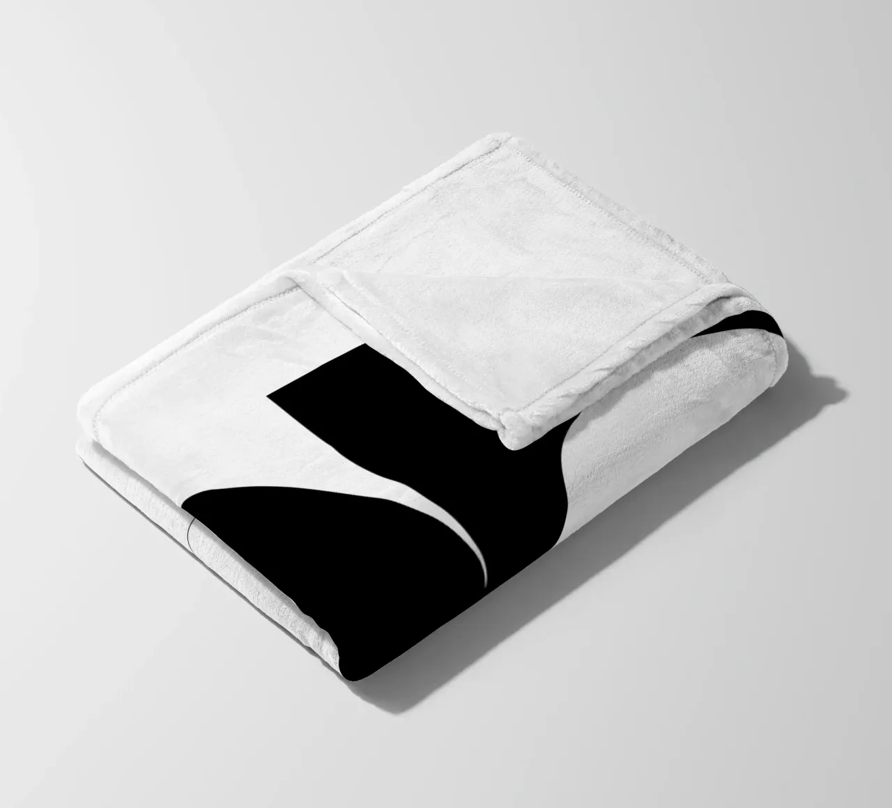 Bianco e nero 03 coperta in pile da KHouse Studio