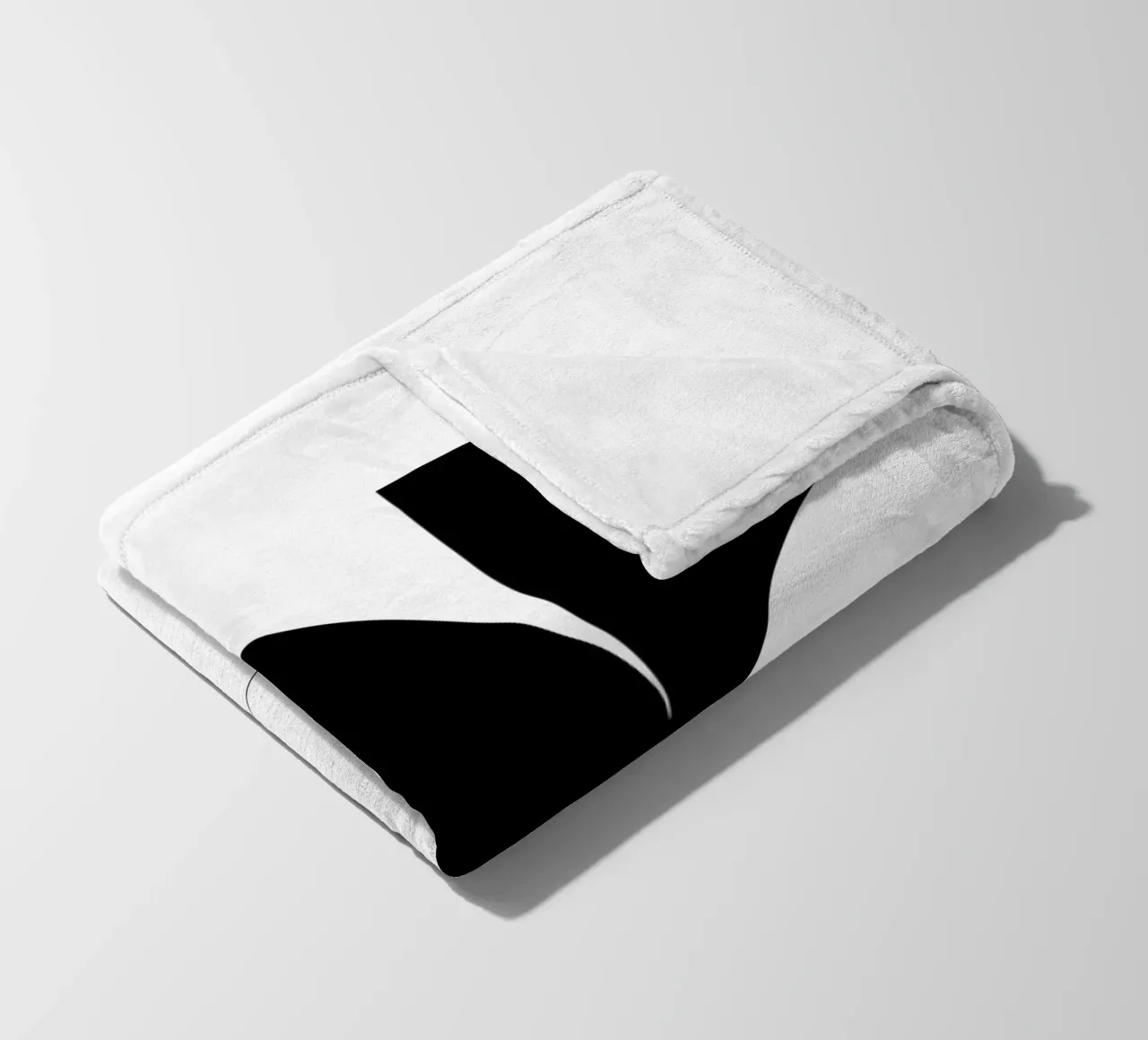 Bianco e nero 03 coperta in pile da KHouse Studio