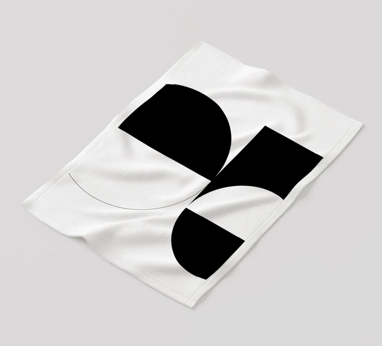 Bianco e nero 03 coperta in pile da KHouse Studio