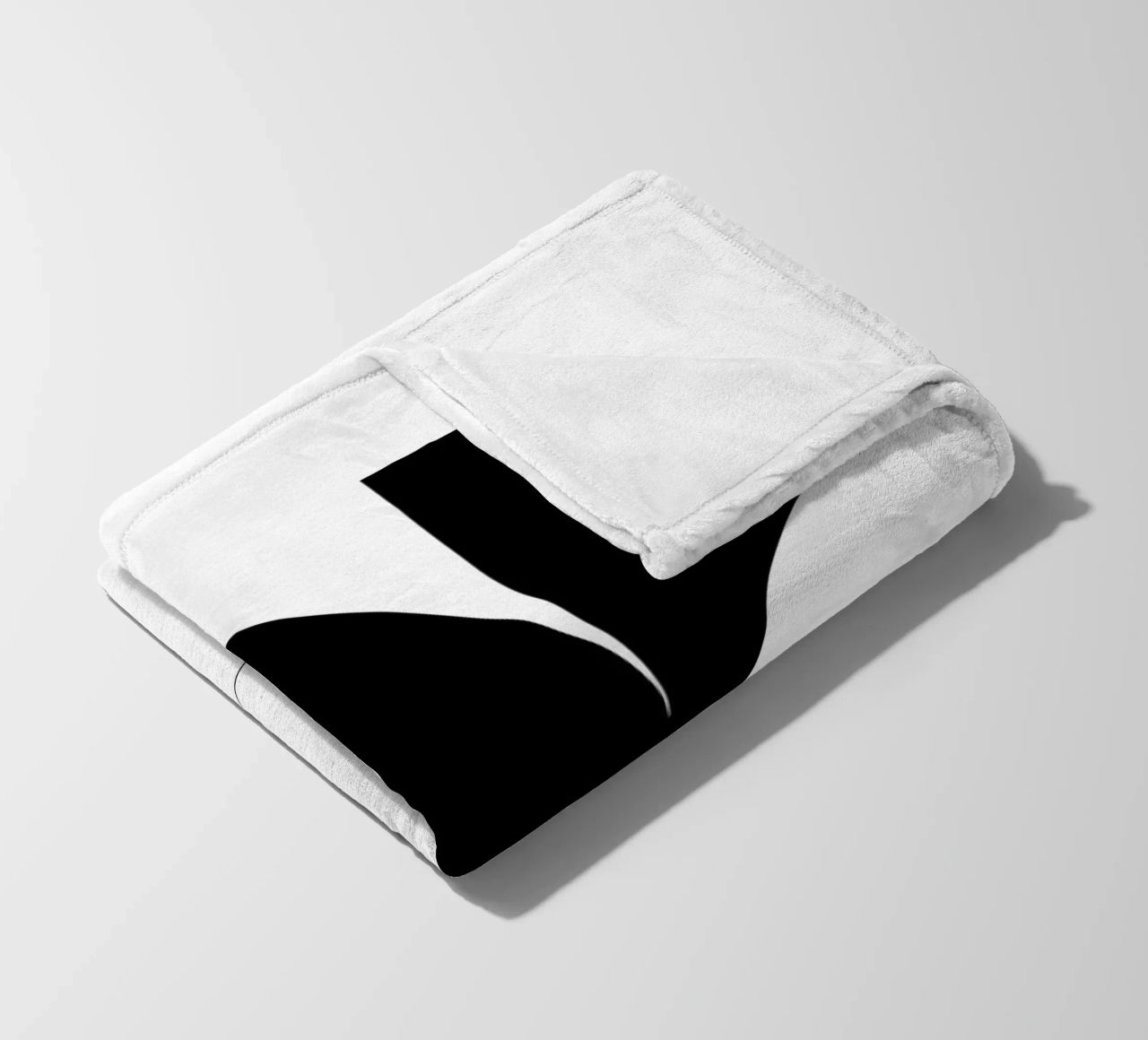 Bianco e nero 03 coperta in pile da KHouse Studio