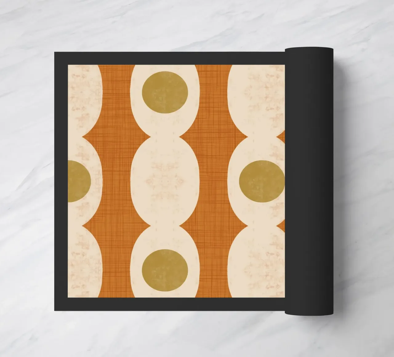 Retro Mod Geo Chain - Ocher - Mid Century Modern zerbino da susanacosta