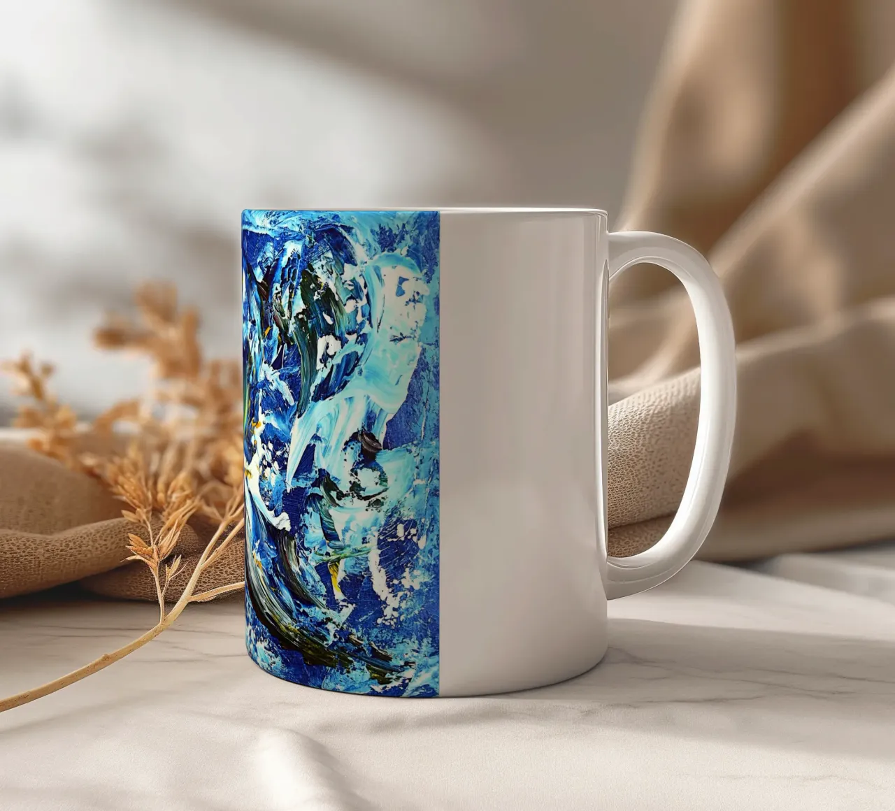 IDEAL GIFT 60 tazza in ceramica da Thierry Vobmann Abstract painting