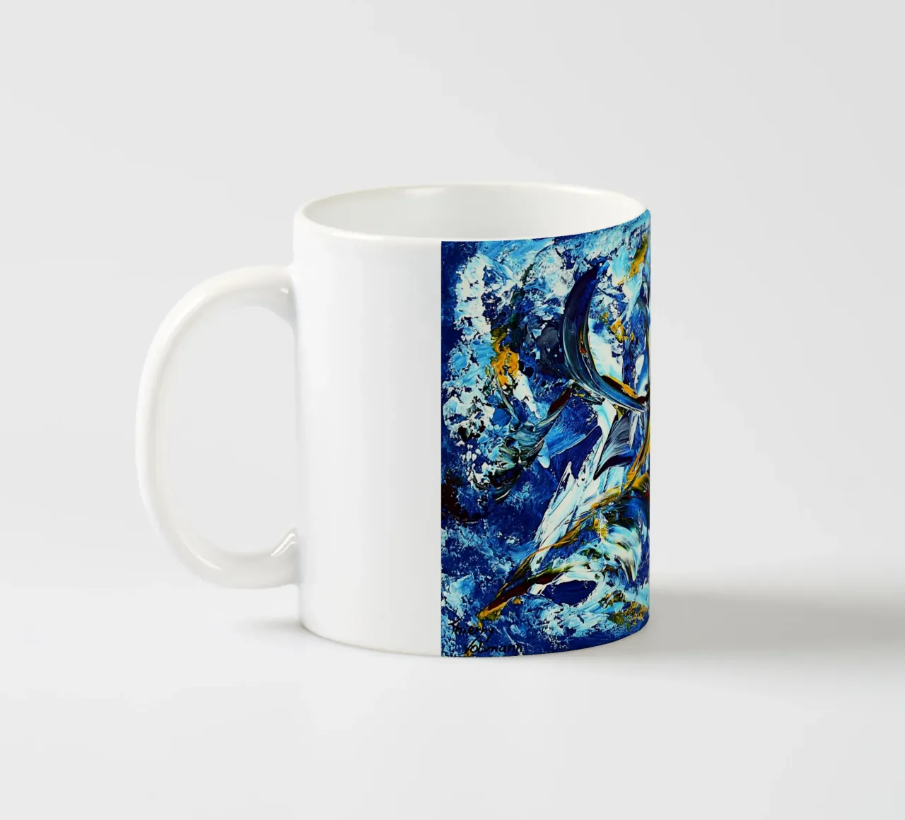 IDEAL GIFT 60 tazza in ceramica da Thierry Vobmann Abstract painting