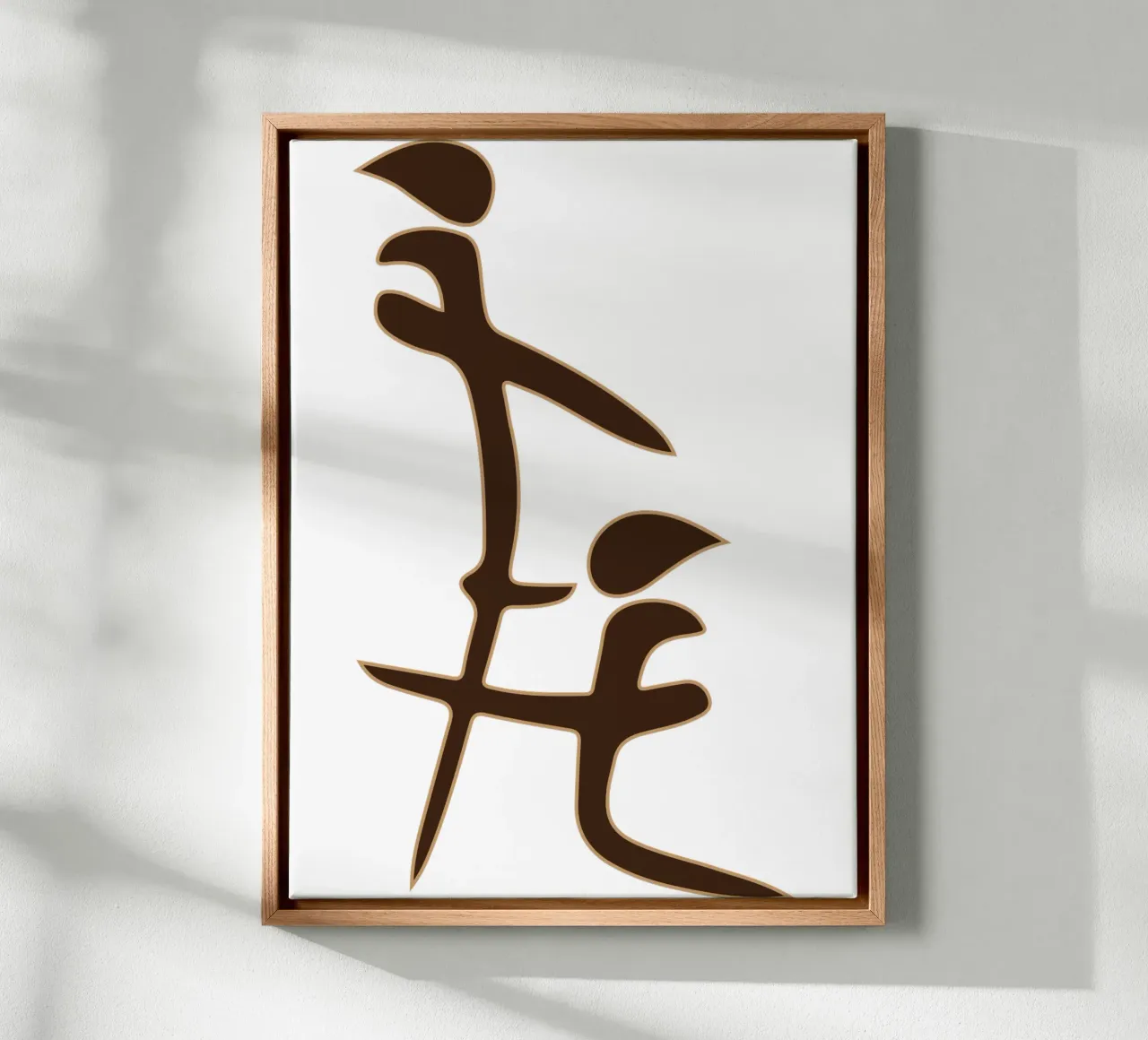 Chinese Symbol Bl*w-j*b Funny Offensive Rude canvas with Floater frame by theganduls