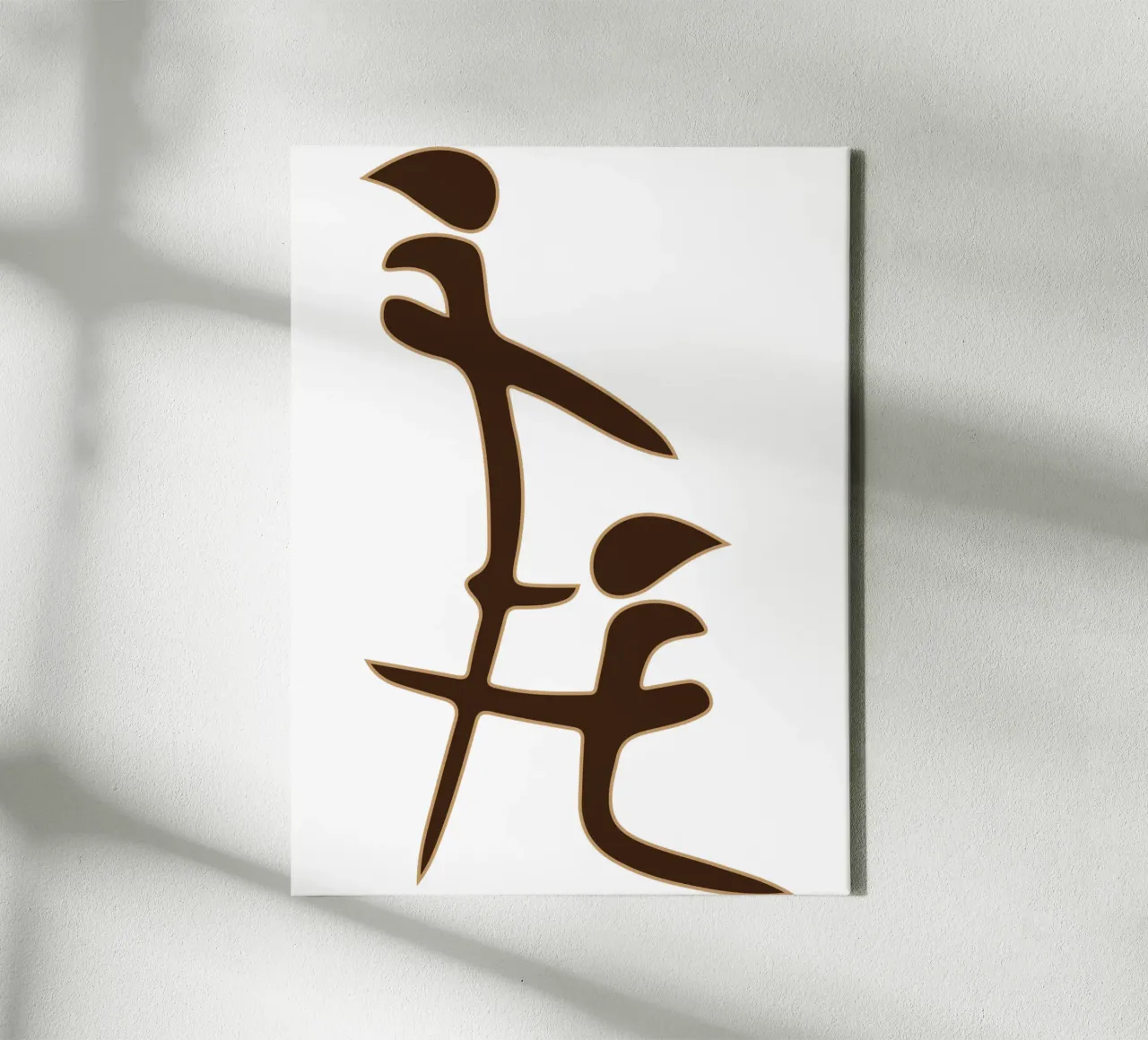 Chinese Symbol Bl*w-j*b Funny Offensive Rude canvas with Floater frame by theganduls