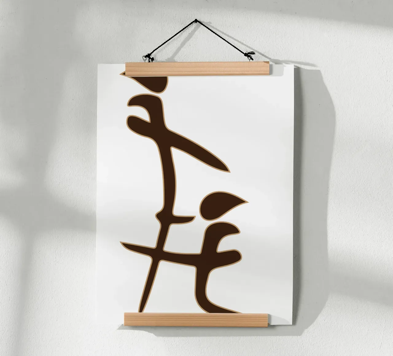 Simbolo cinese Bl*w-j*b Divertente Offensivo Maleducato poster con telaio in plastica da theganduls