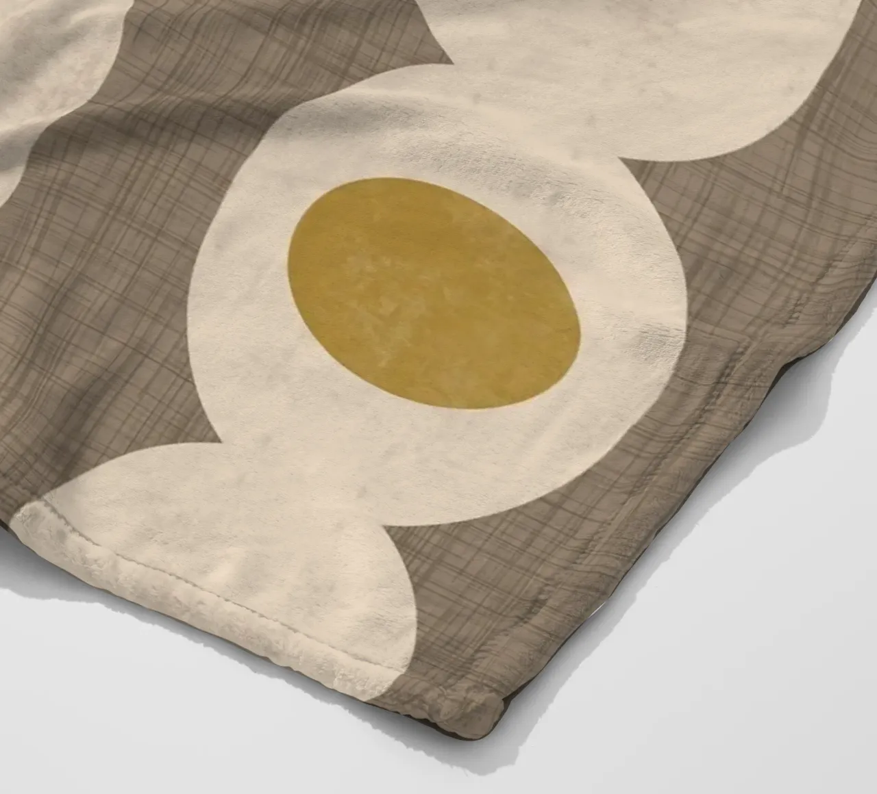 Retro Mod Geo Chain - Taupe - Mid Century Modern coperta in pile da susanacosta
