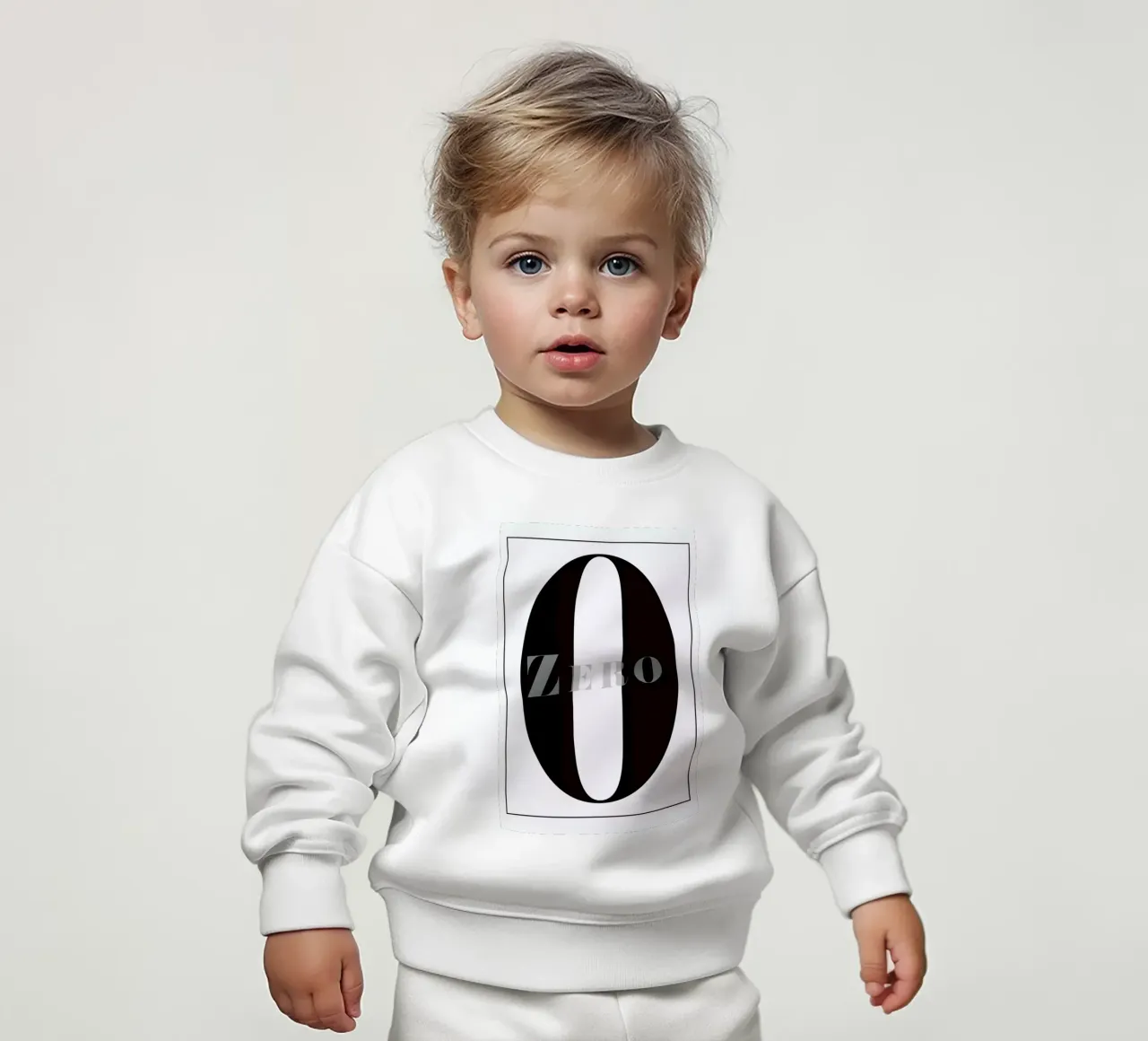 Numero 0 baby sweatshirt by In Full Color