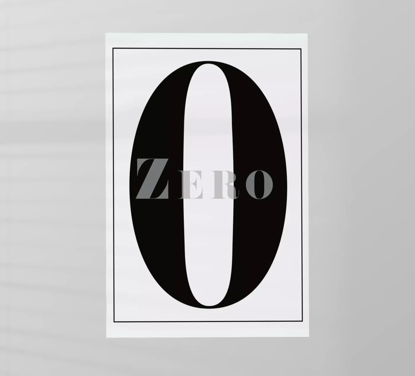 Numero 0 pellicola backlit da In Full Color