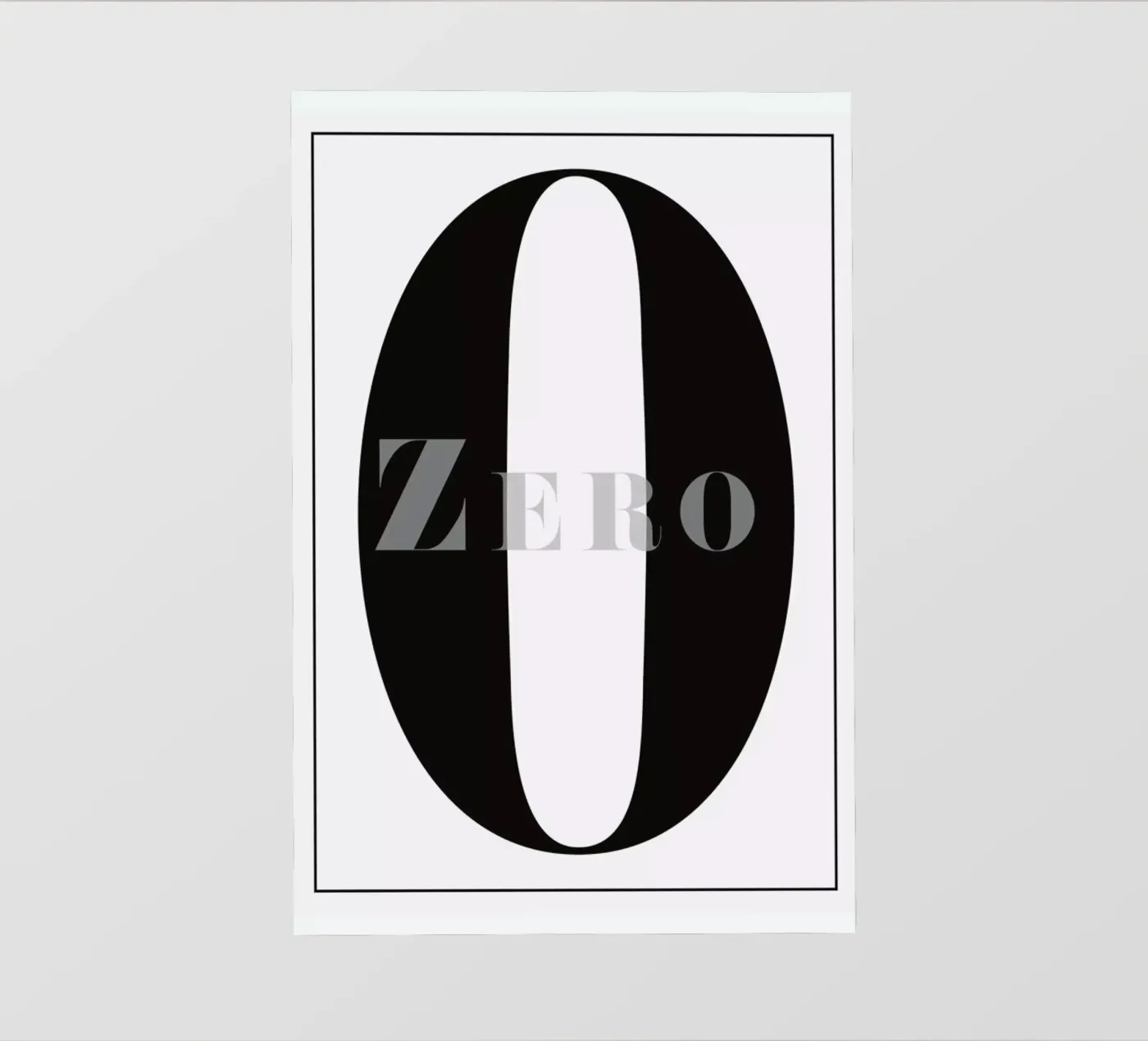 Numero 0 pellicola backlit da In Full Color