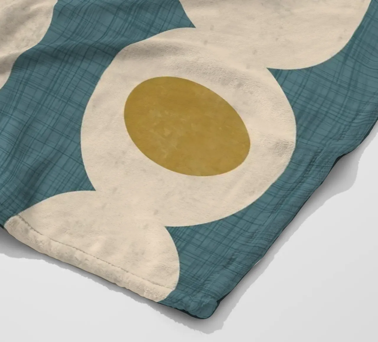Retro Mod Geo Chain - Slate Blue - Mid Century Modern coperta in pile da susanacosta